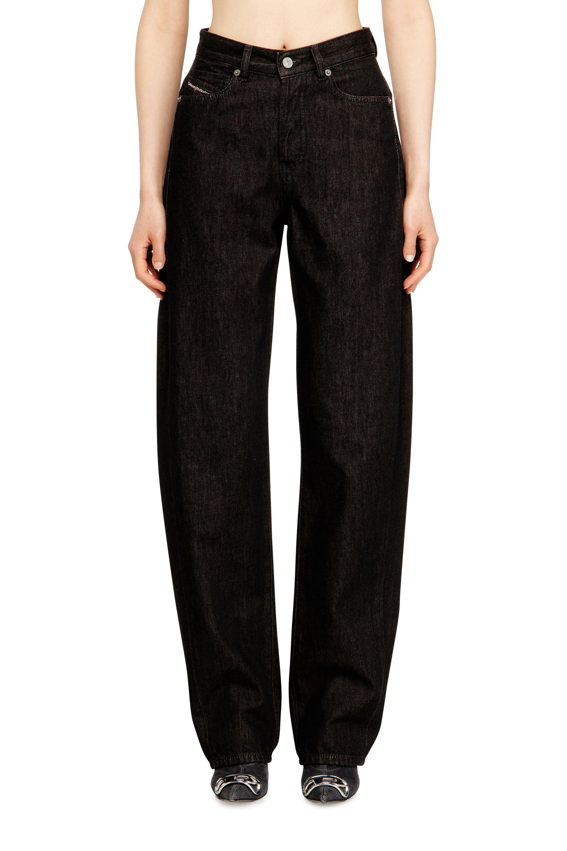 diesel - relaxed jeans high waist 1974 d-ellz - jeans - woman - black