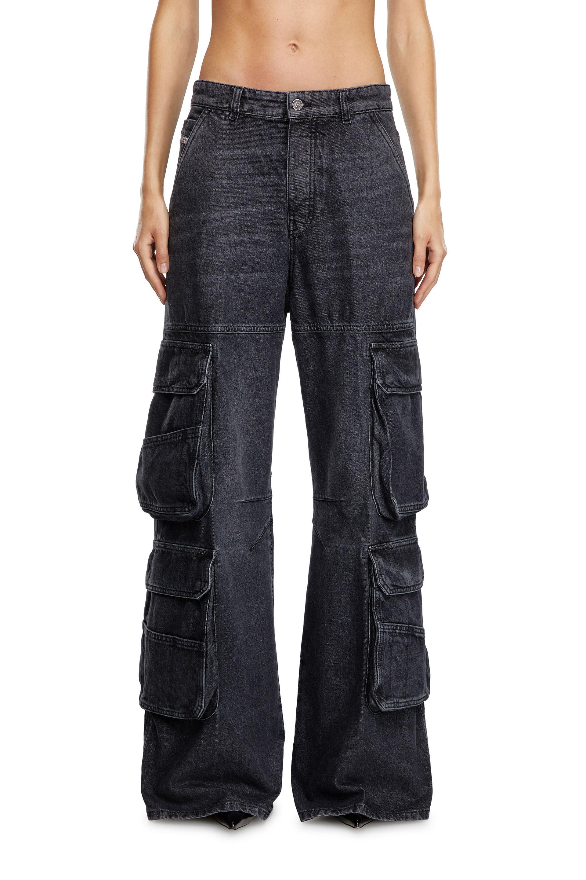 diesel - relaxed jeans low waist 1996 d-sire - jeans - woman - black