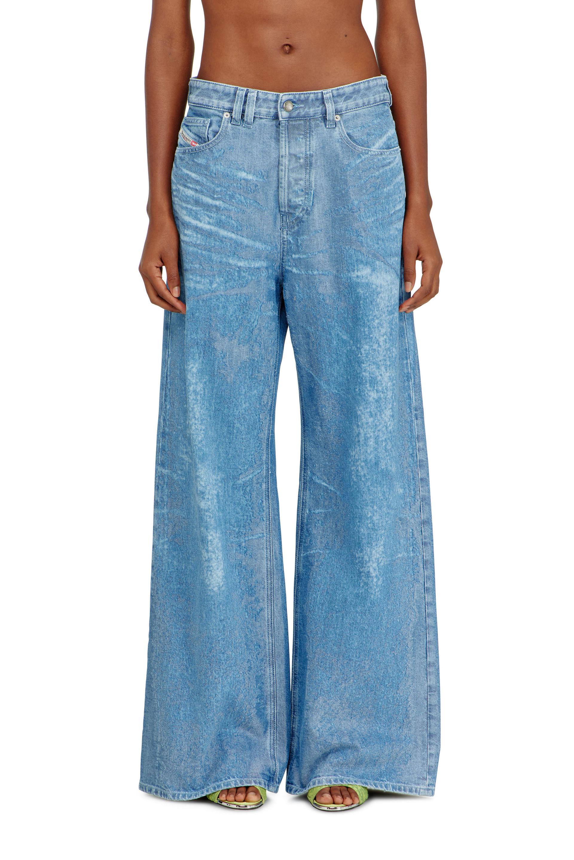 diesel - relaxed jeans low waist 1996 d-sire - jeans - woman - blue