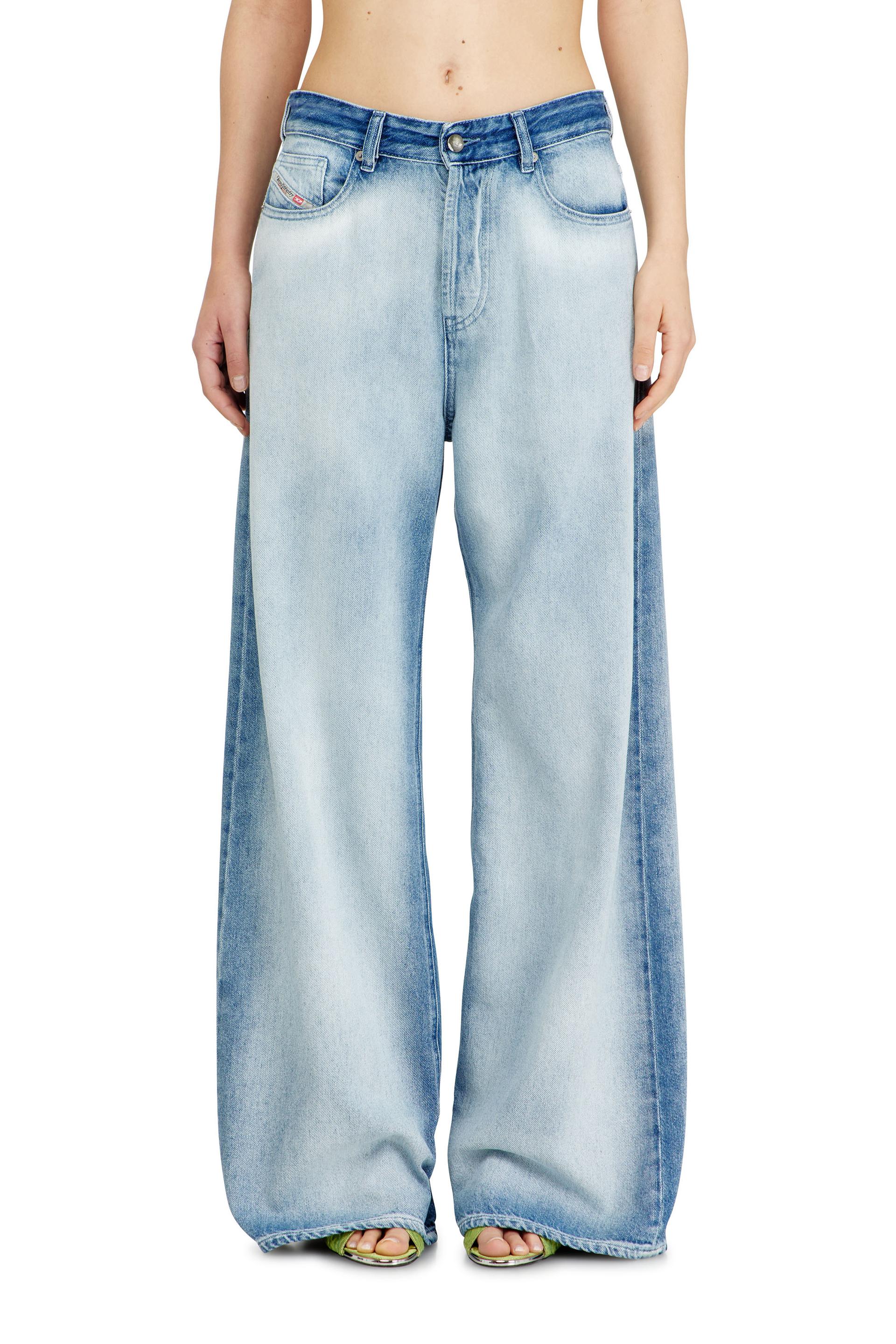 diesel - relaxed jeans low waist 1996 d-sire - jeans - woman - blue