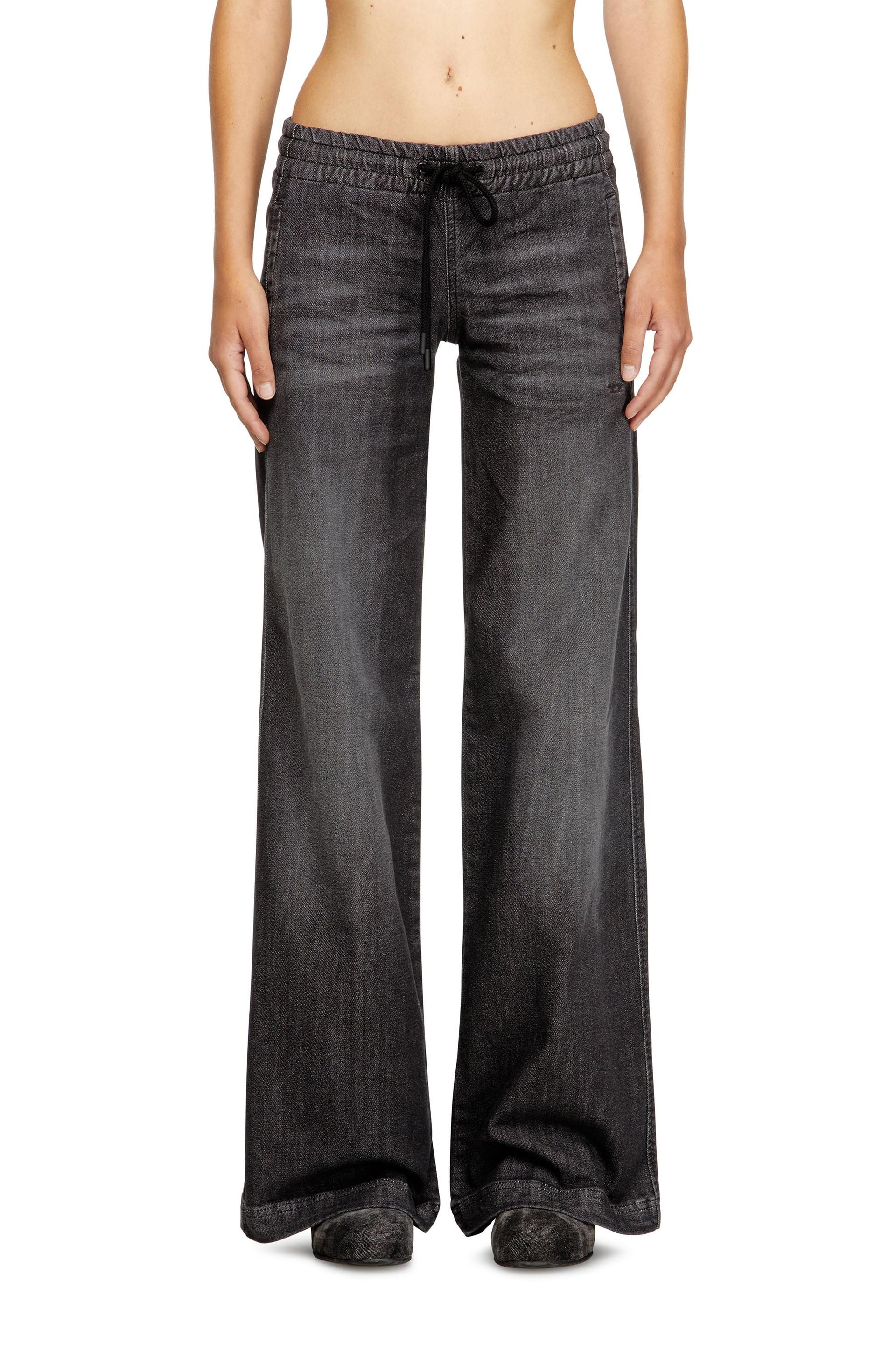diesel - relaxed low waist 2078 d-ainty joggjeans - jeans - woman - black