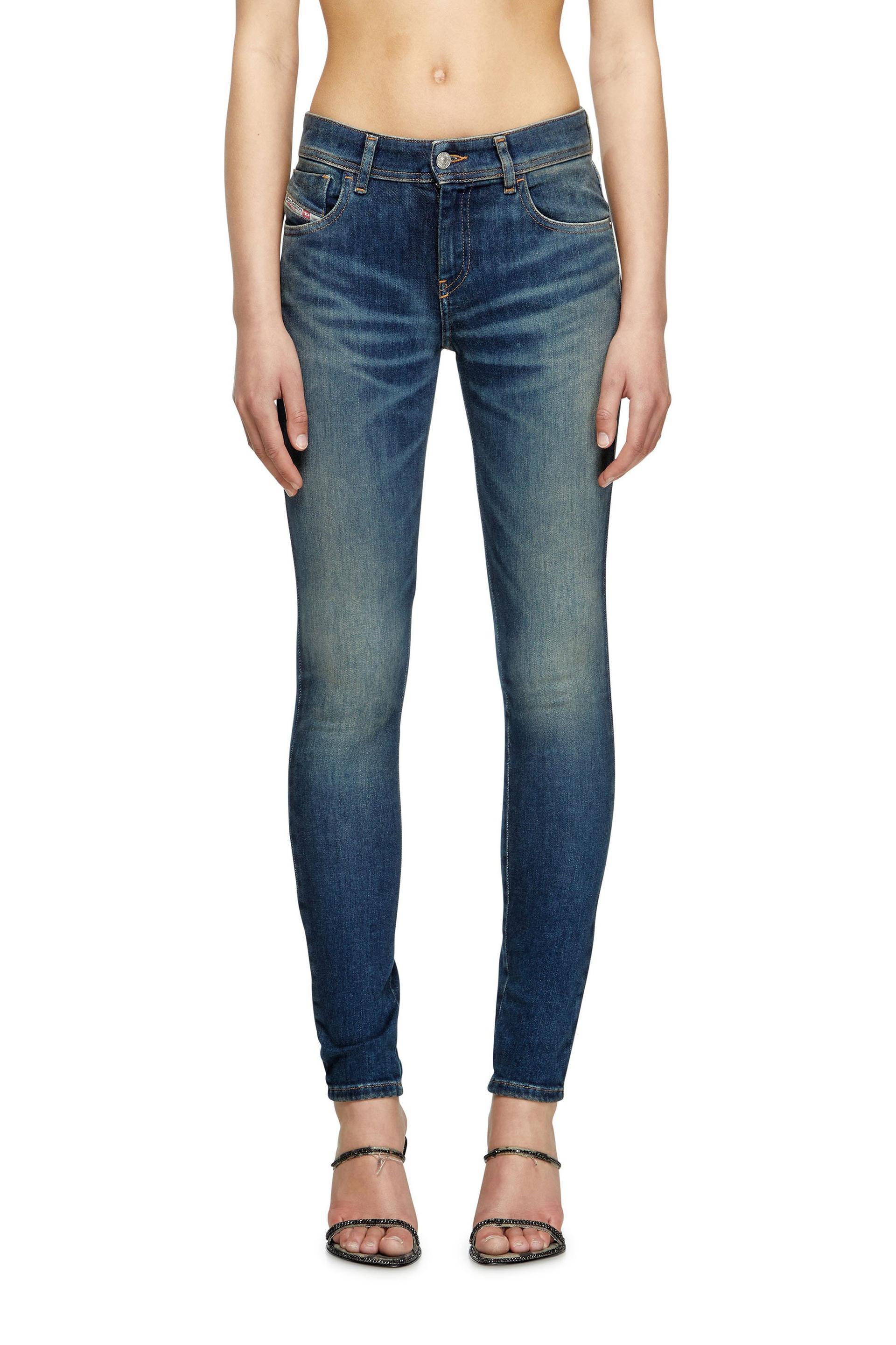 diesel - skinny jeans - 2017 slandy - jeans - woman - blue