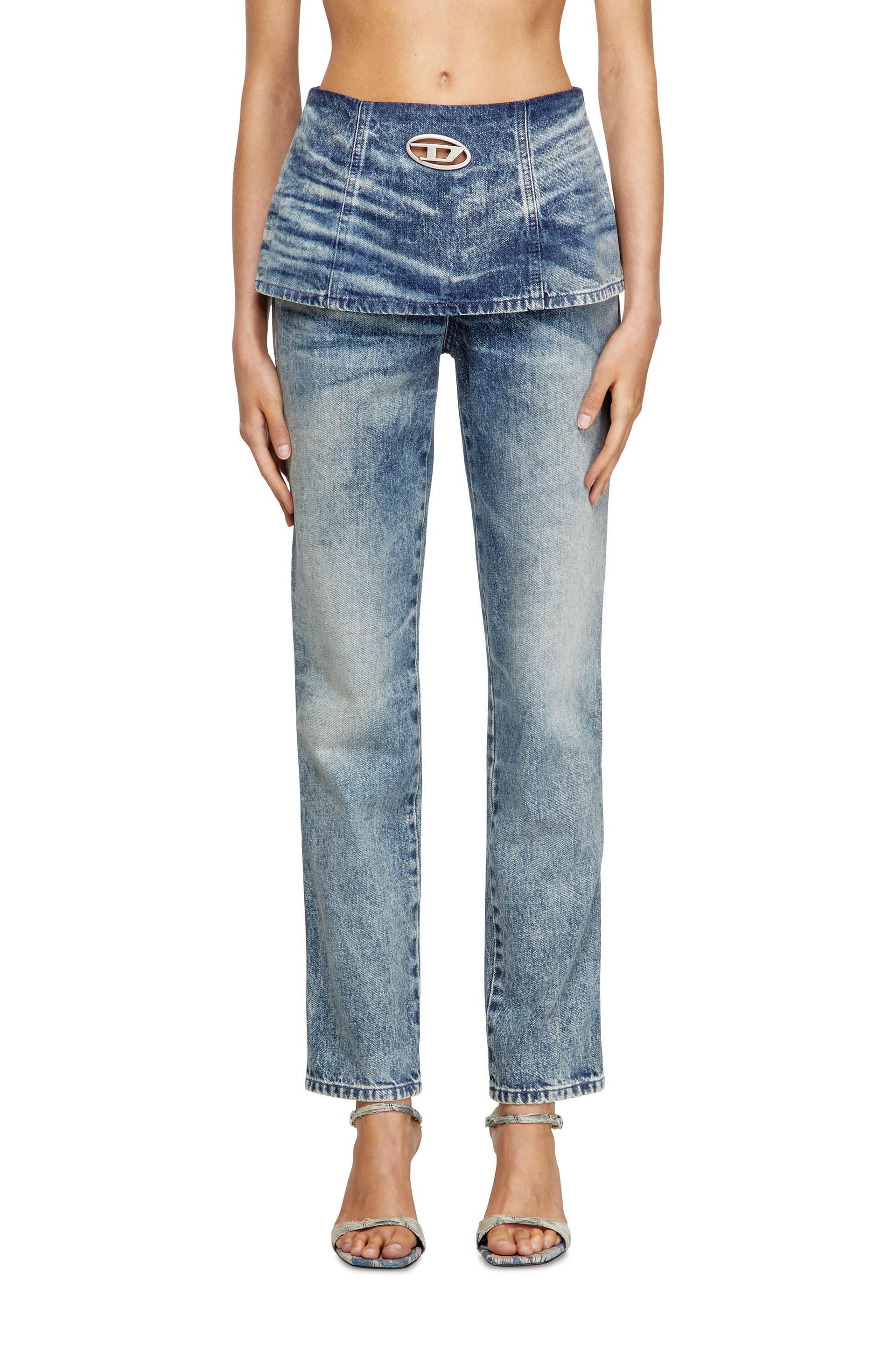 diesel - slim jeans - d-hourjian - jeans - woman - blue