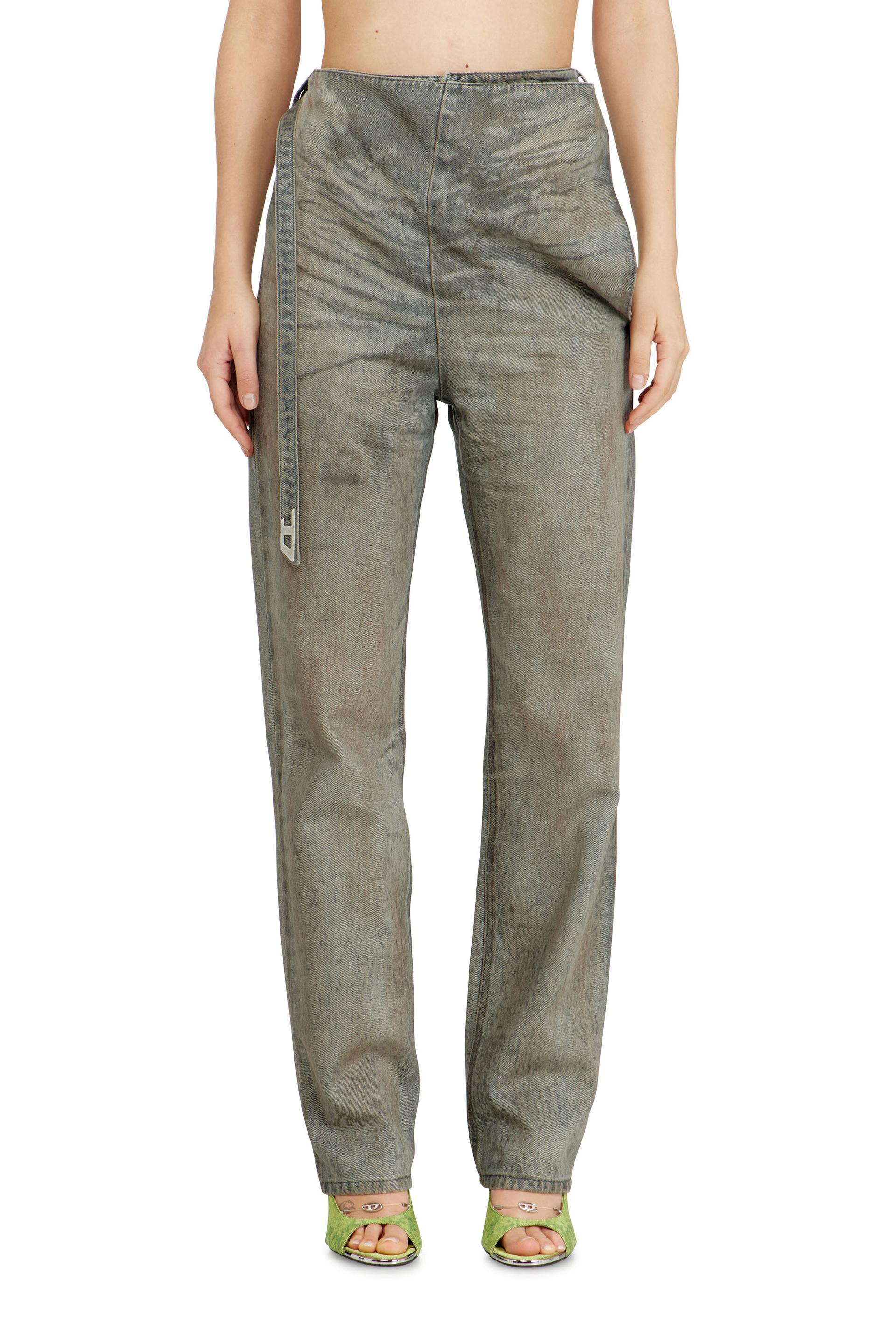 diesel - slim jeans high waist d-thalira - jeans - woman - grey