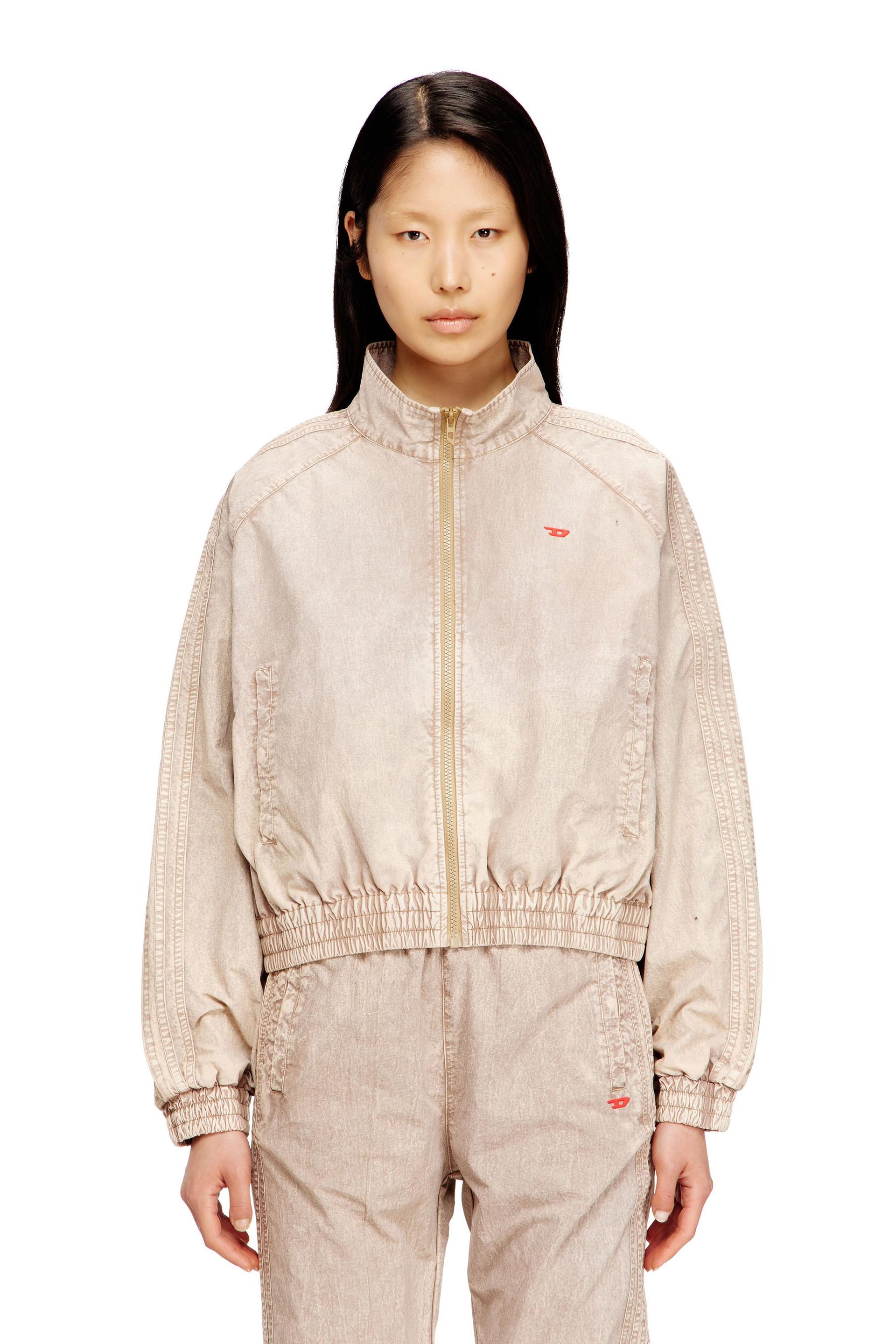 diesel - windbreaker in treated taslan - jackets - woman - beige