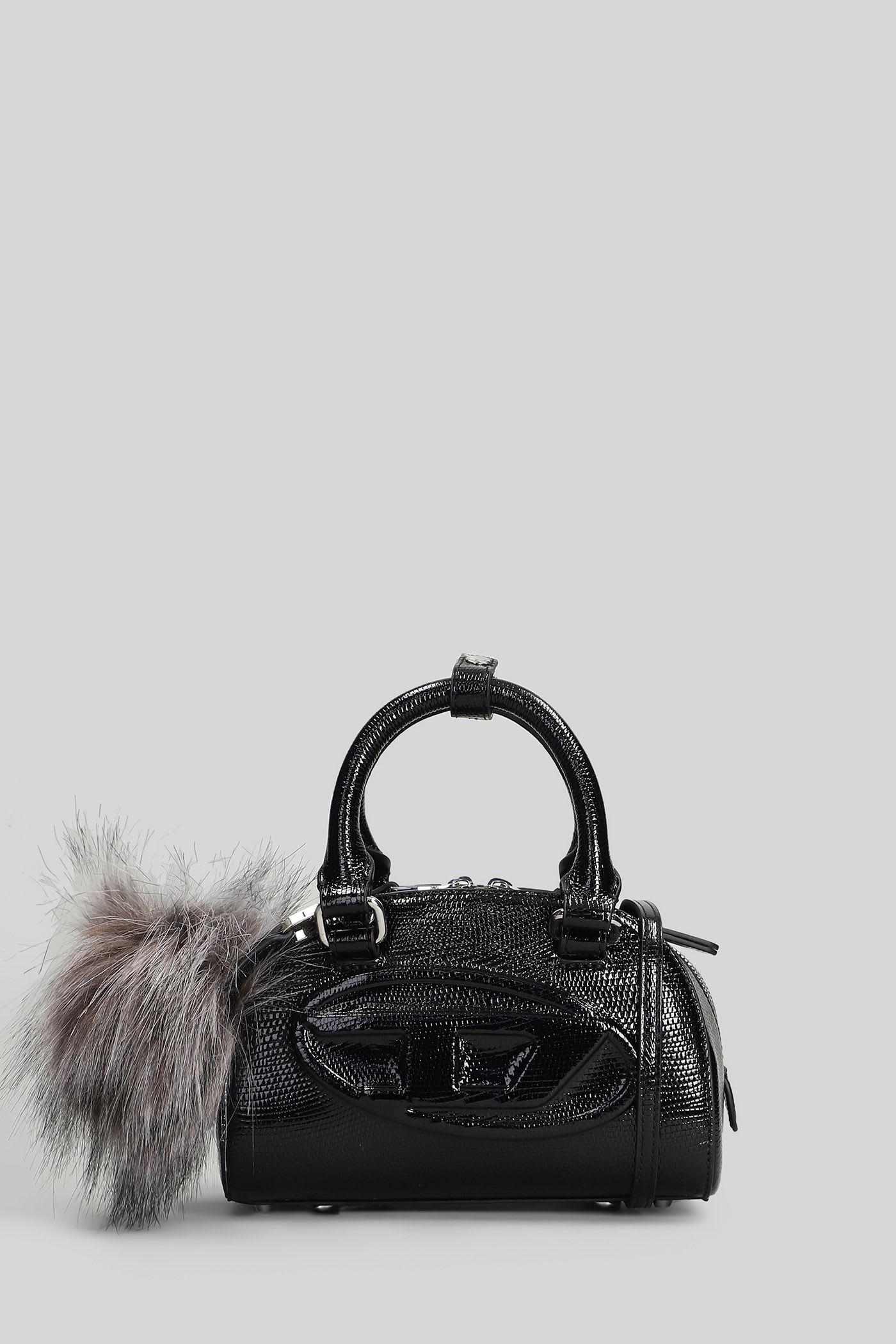 diesel 1dr 2.0 shoulder bag in black leather