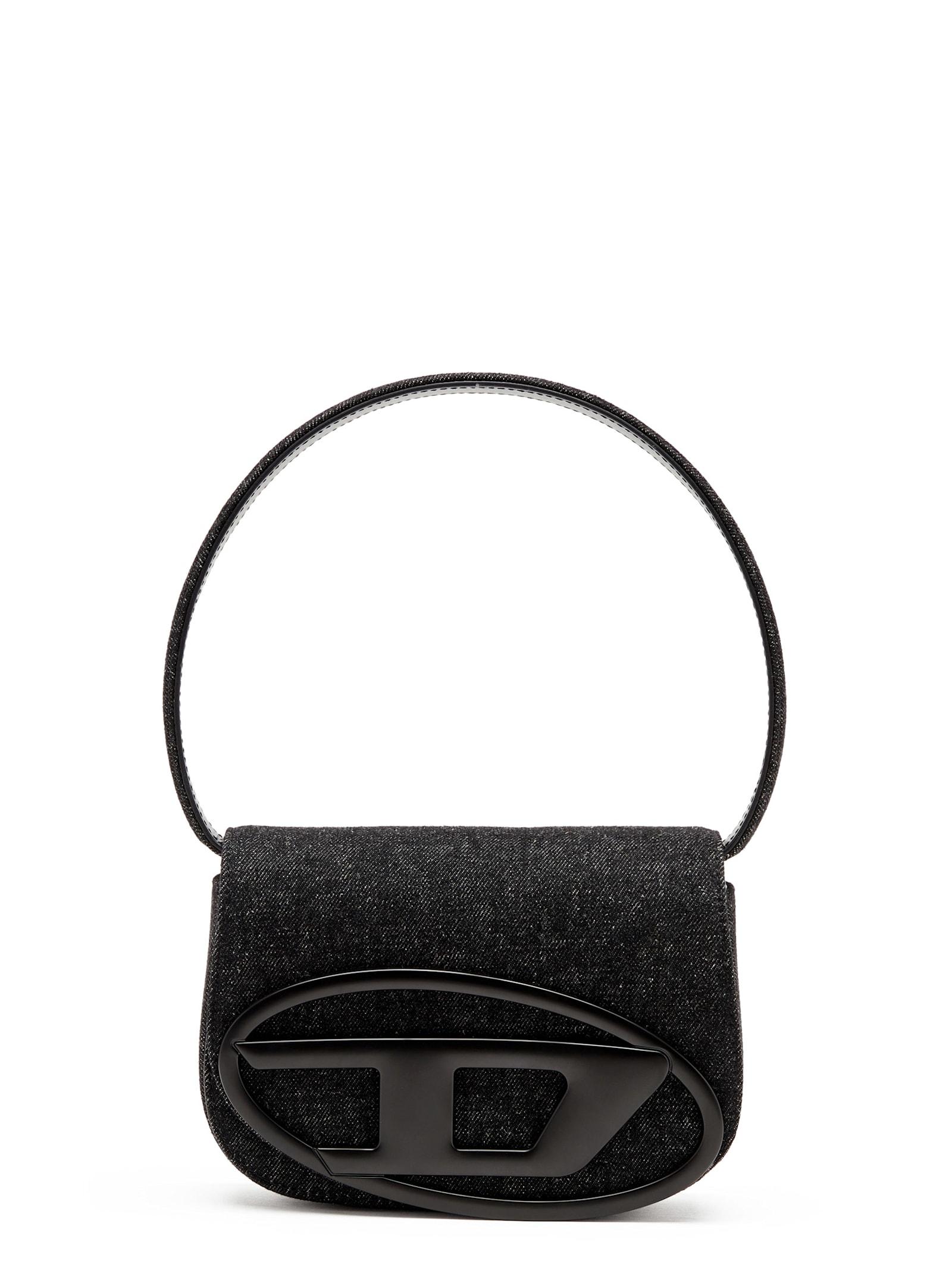 diesel 1dr denim shoulder bag