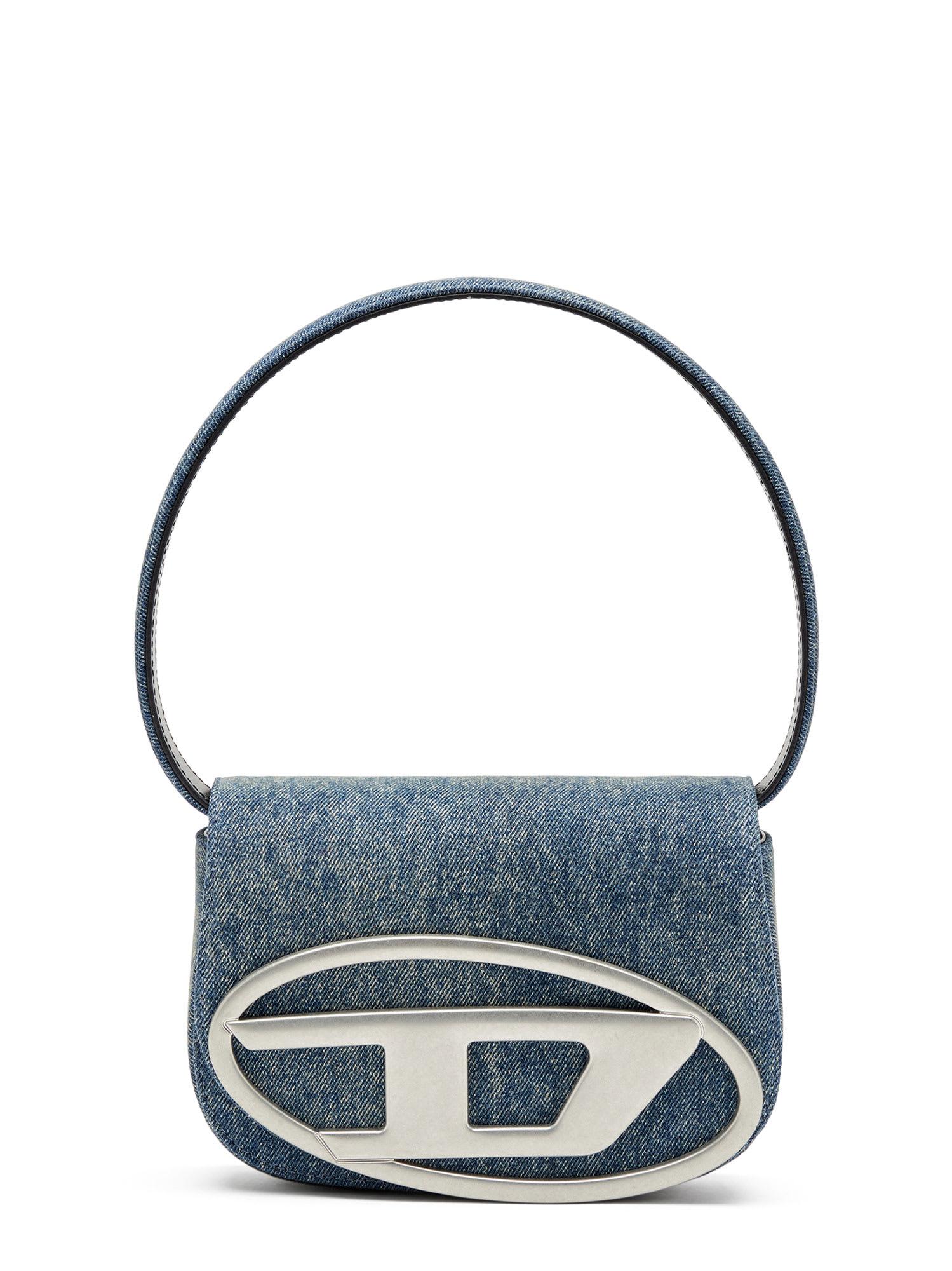 diesel 1dr denim shoulder bag