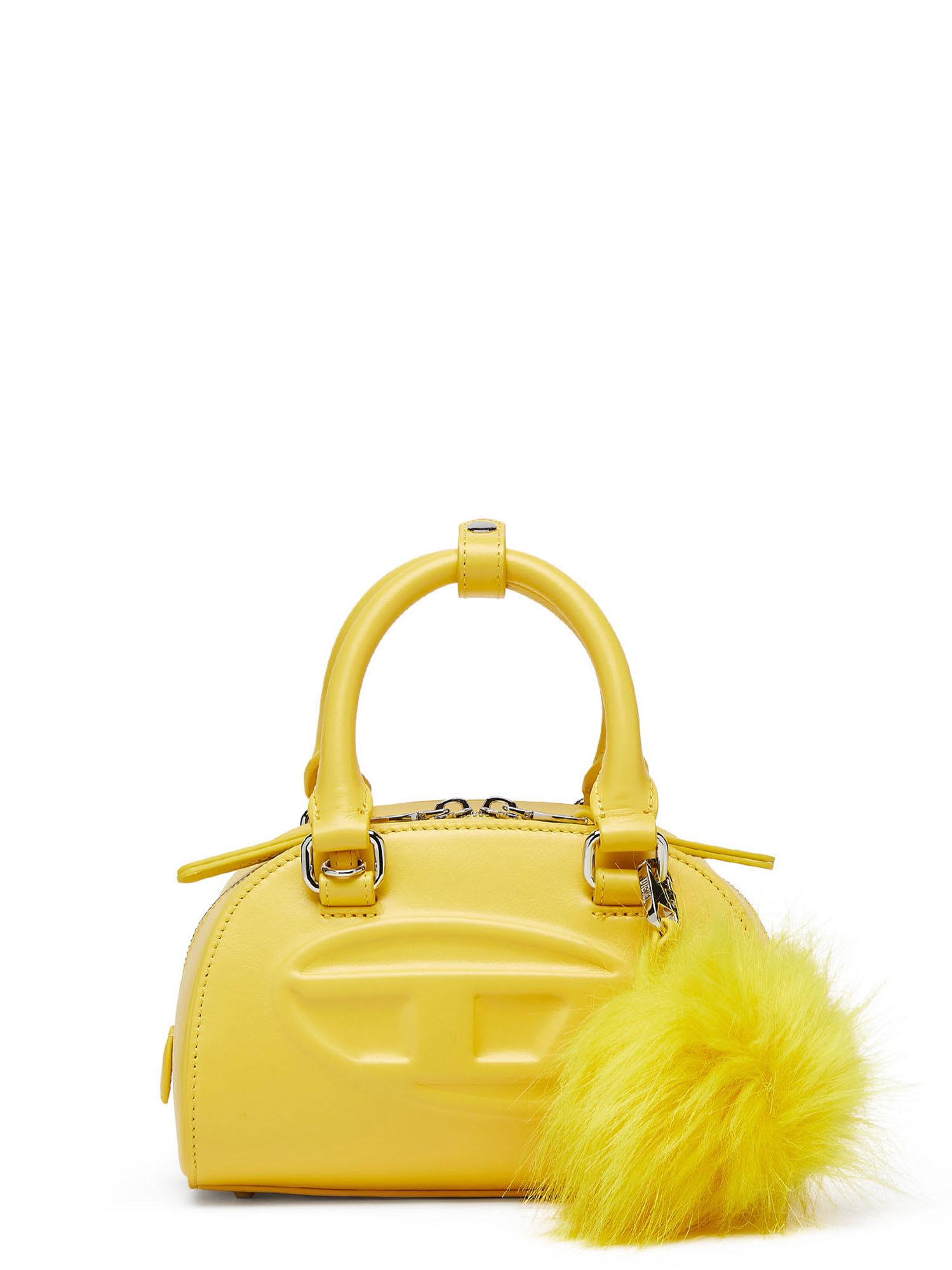 diesel 1dr dome leather shoulder bag