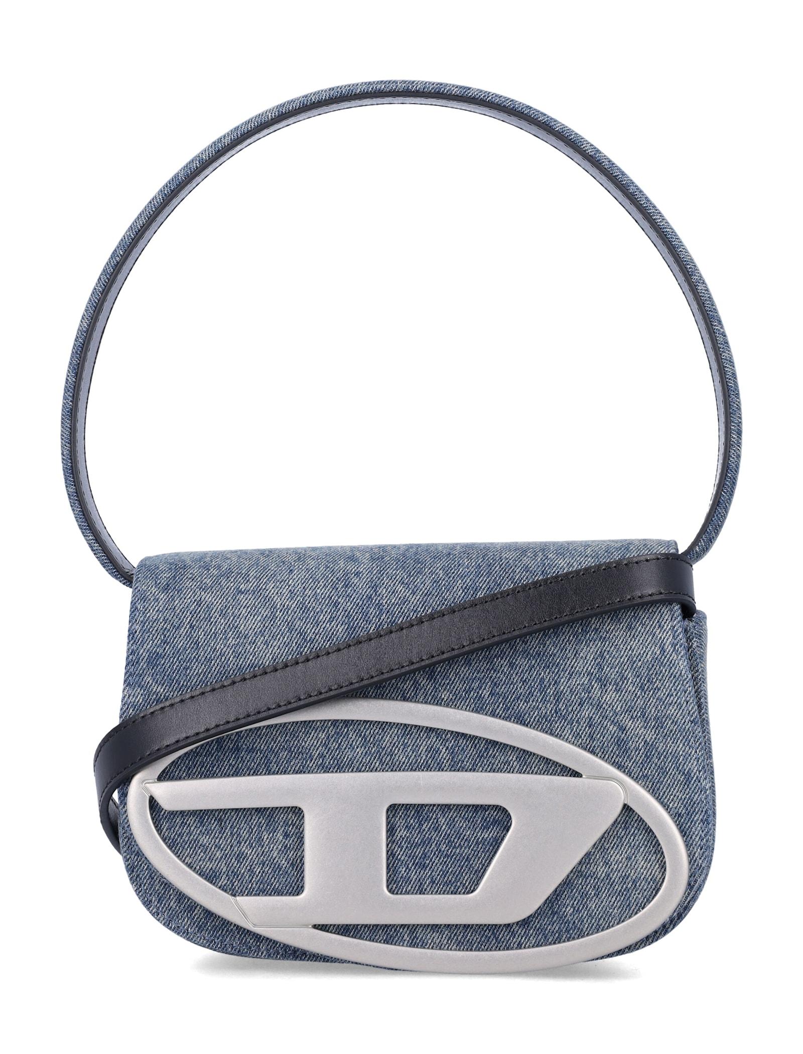diesel 1dr sun-faded denim bag