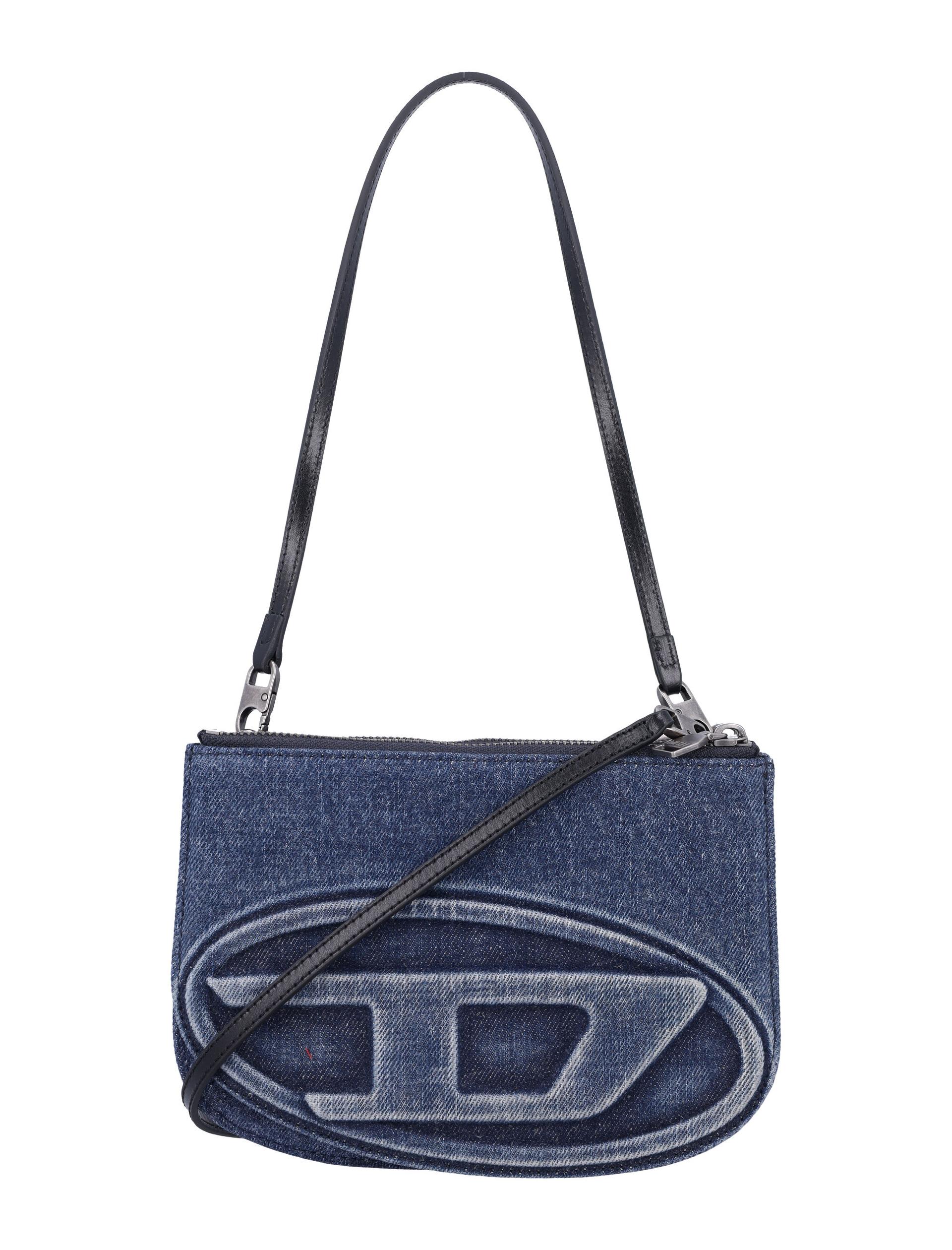 diesel 1dr twin bag light blue cotton shoulder - women