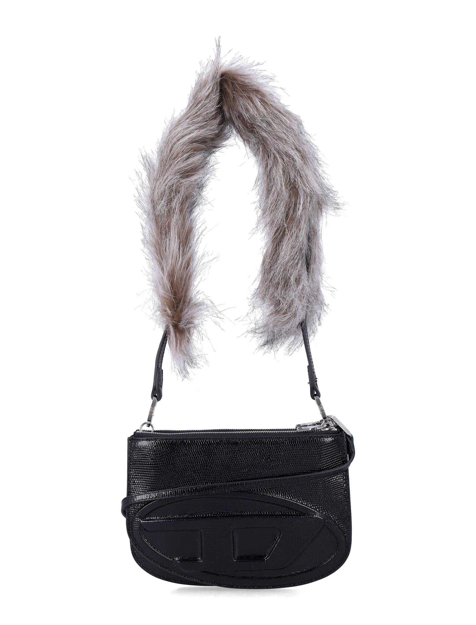 diesel 1dr twin leather shoulder bag