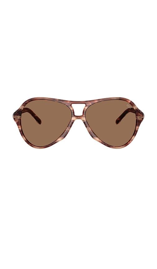 diesel aviator sunglasses in brown.