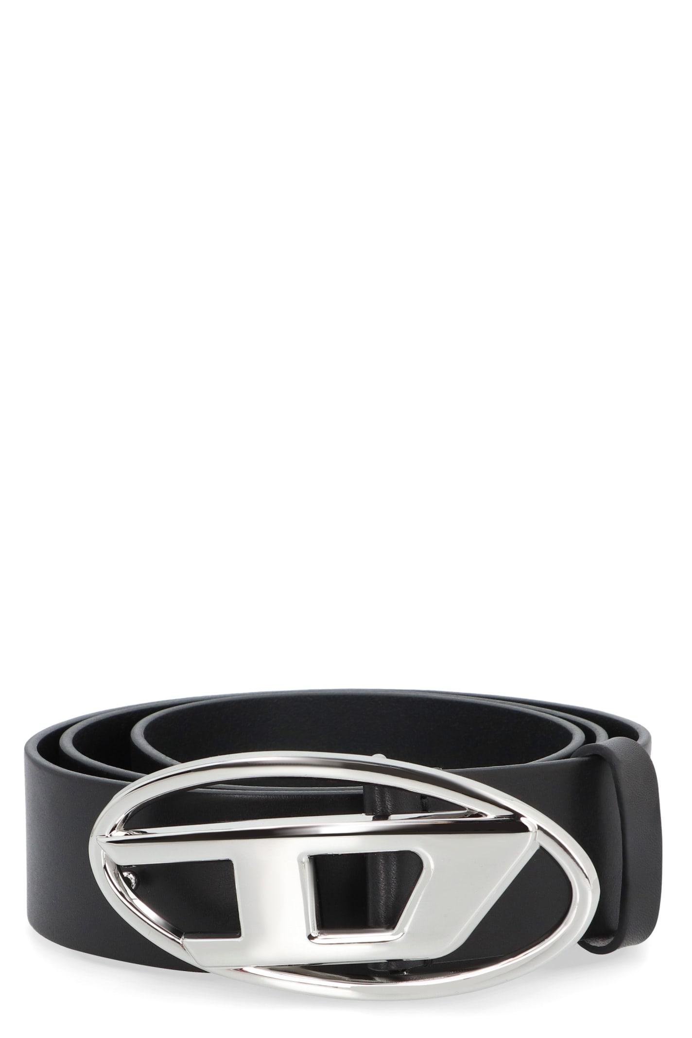 diesel b-1dr leather belt