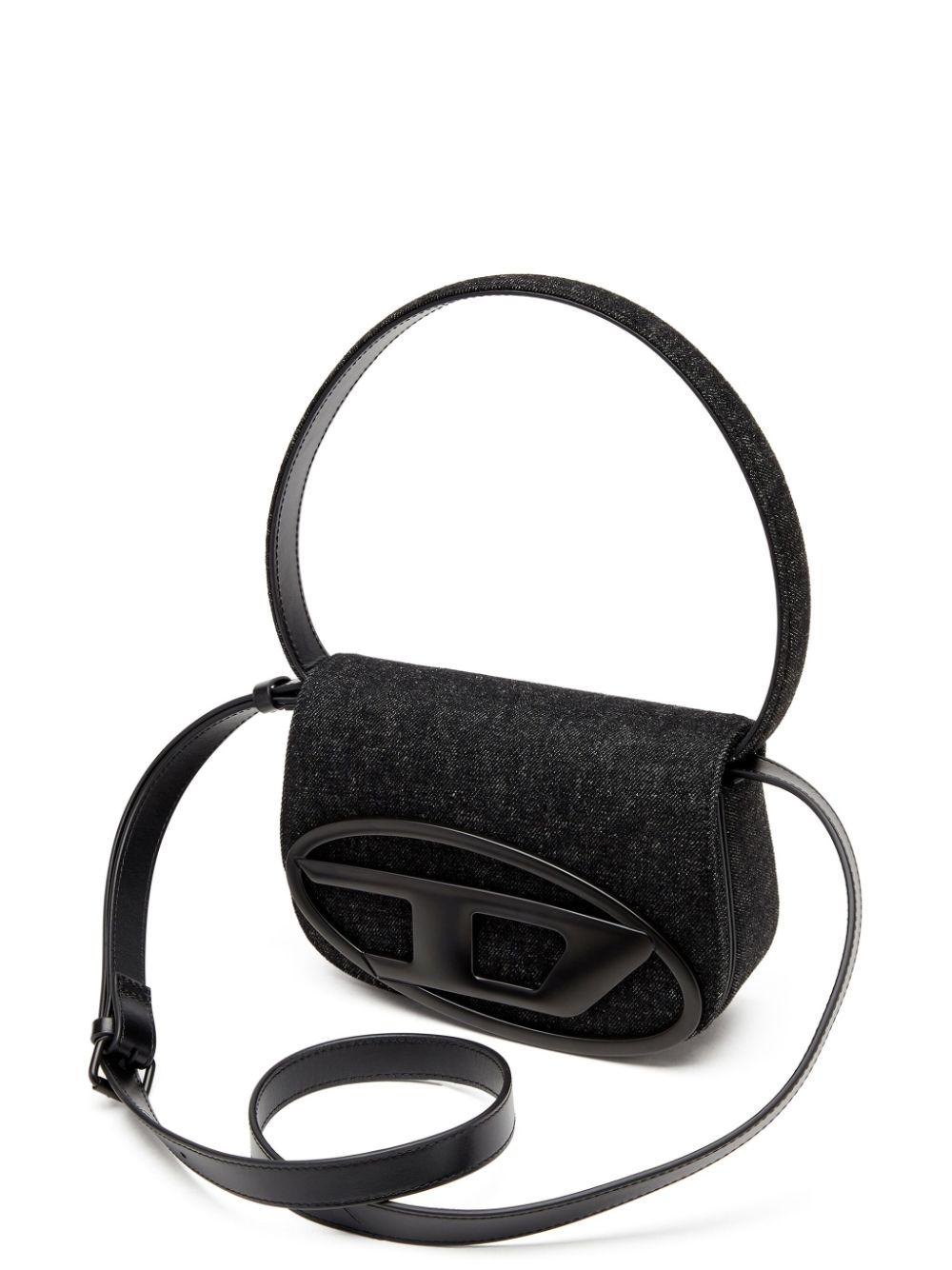 diesel bags black calf leather cotton - women