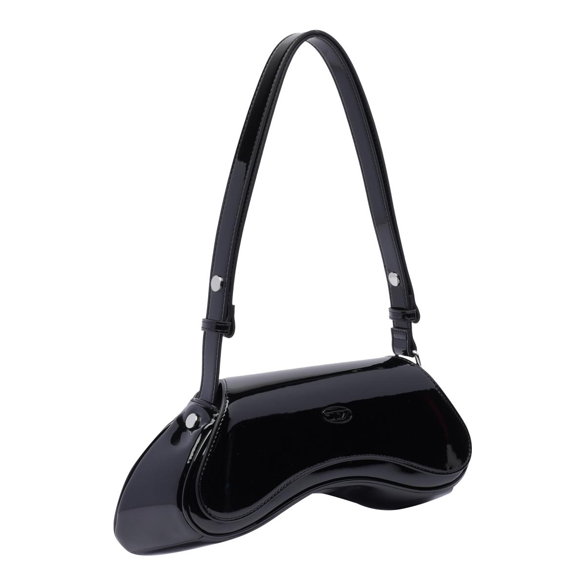 diesel bags black polyurethane - women
