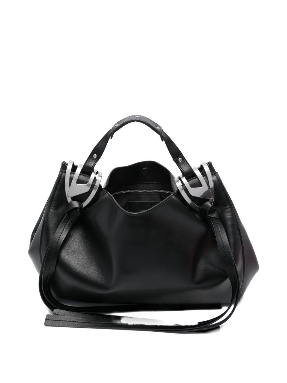 diesel bags black polyurethane - women