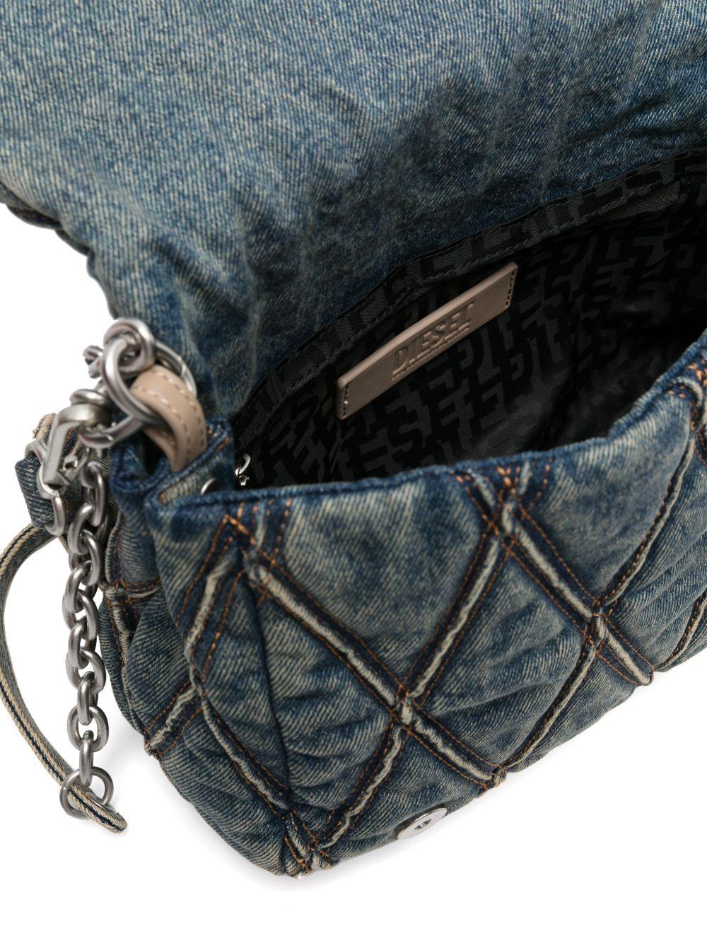 diesel bags blue denim cotton - women