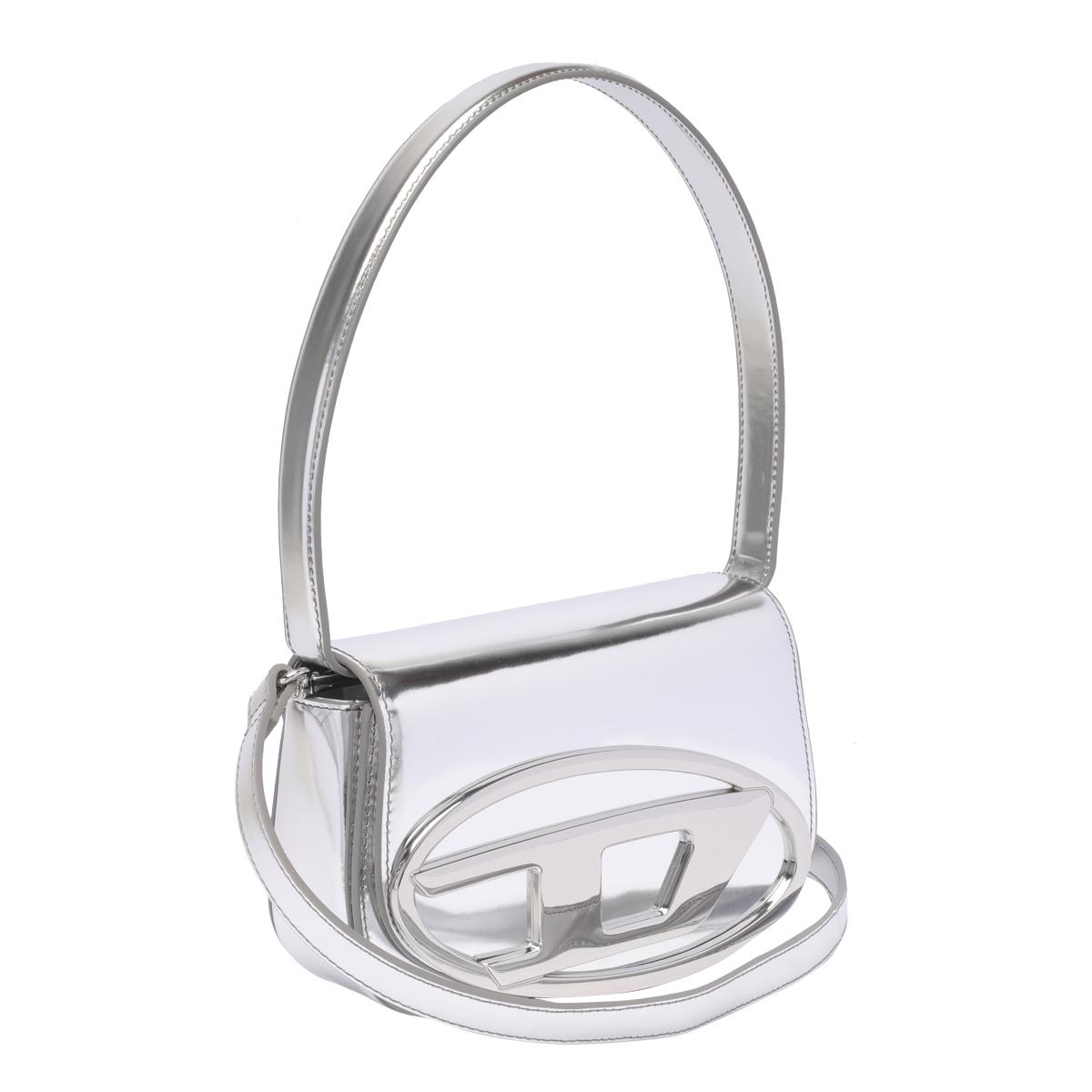 diesel bags silver calf leather - women