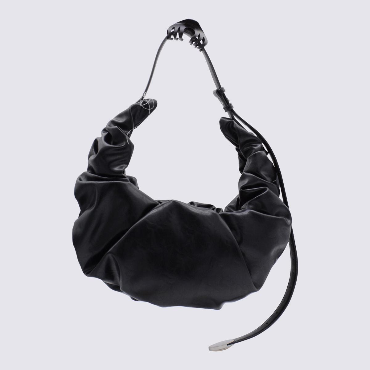 diesel black grab-d hobo l shoulder bag