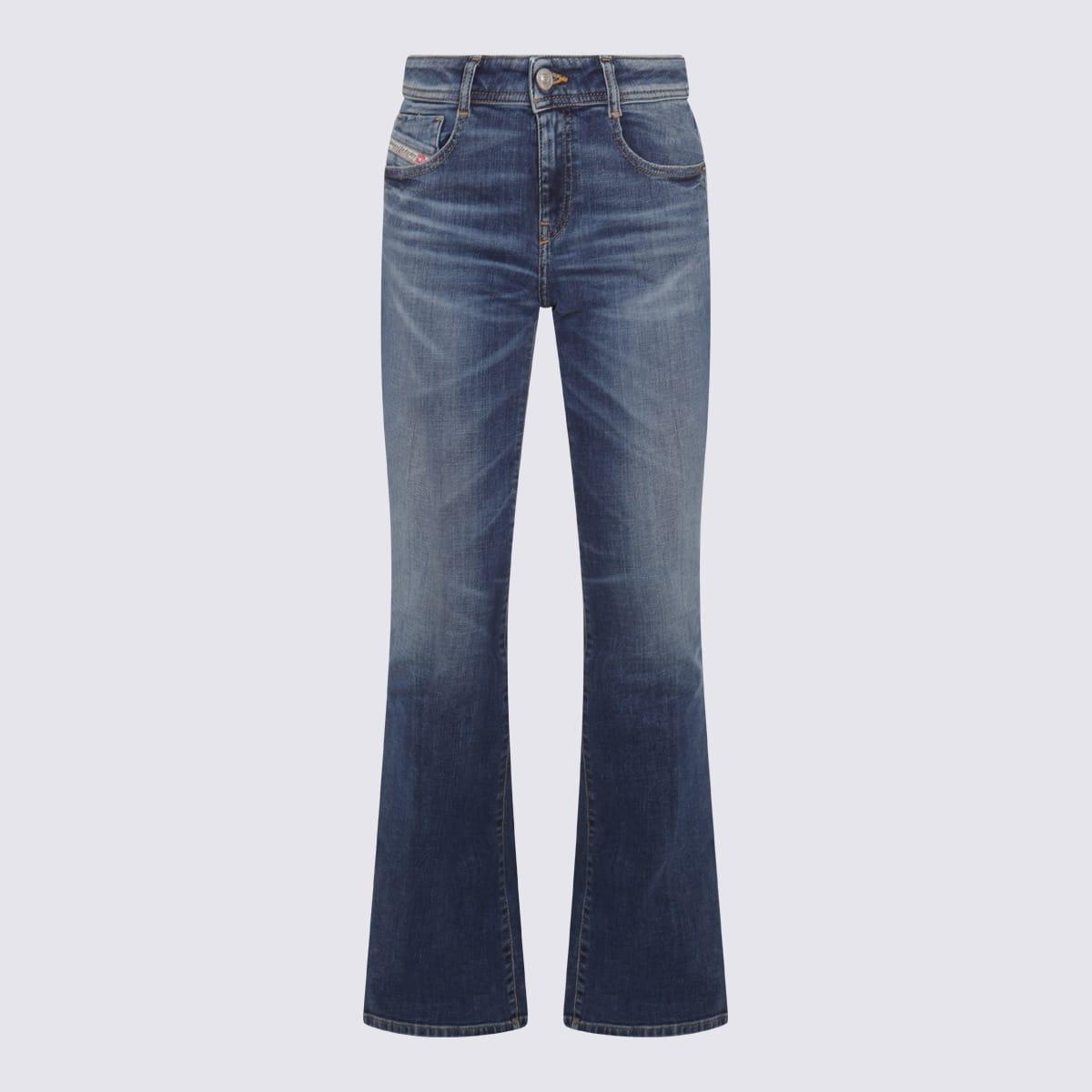 diesel blue cotton denim jeans