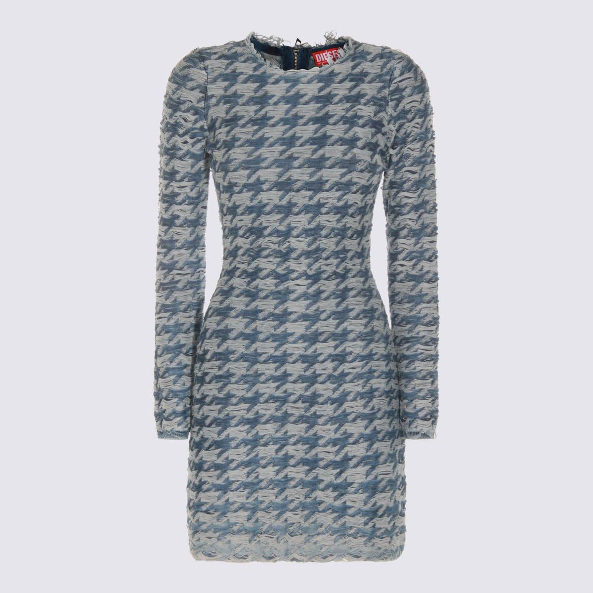diesel blue cotton dress