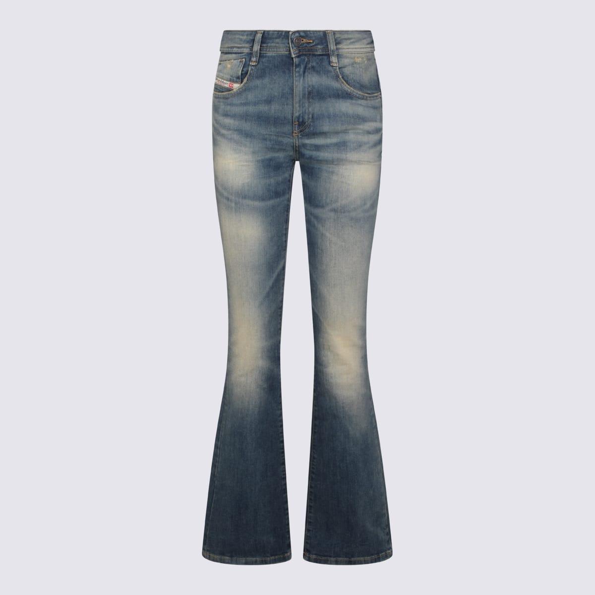 diesel blue cotton jeans