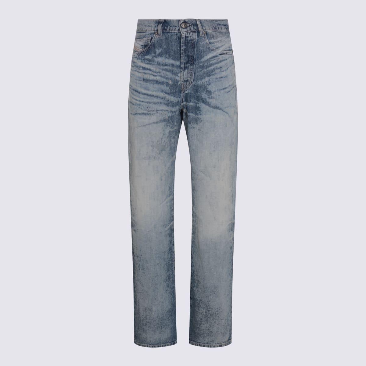 diesel blue cotton jeans