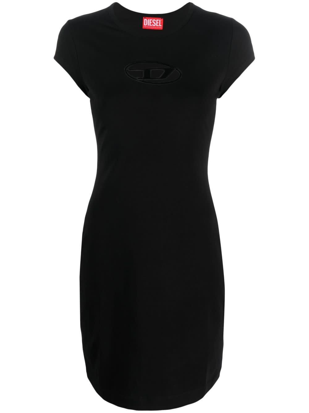 diesel d-angiel cotton mini dress