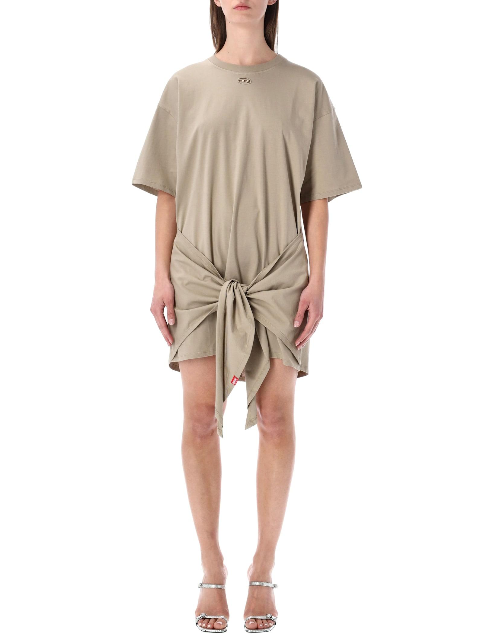 diesel d-eivor cotton t-shirt dress