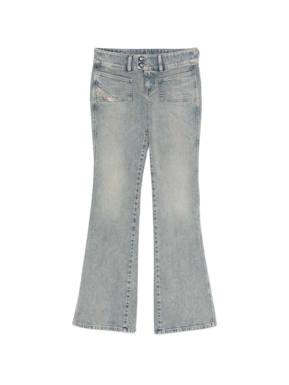 diesel d-hush l.32 pantaloni blue co ea jean - women