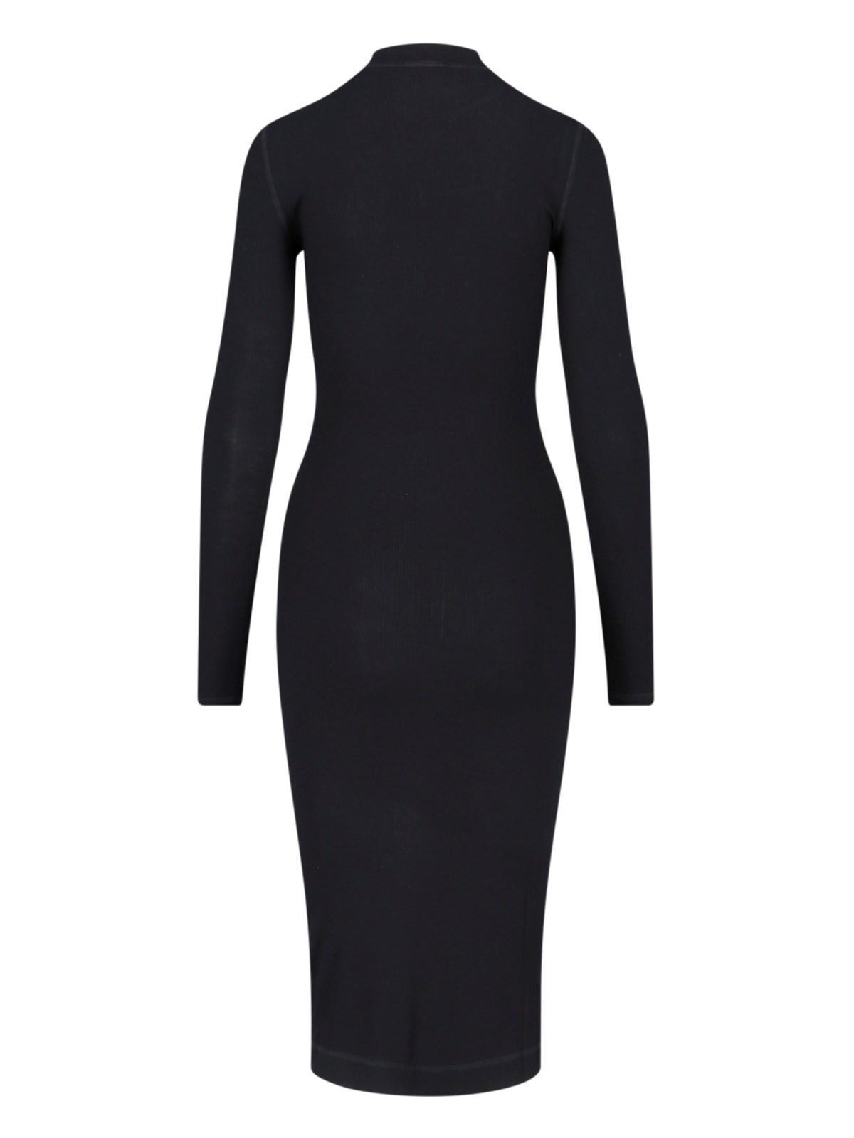 diesel d-mokky-ls-microdiv midi dress