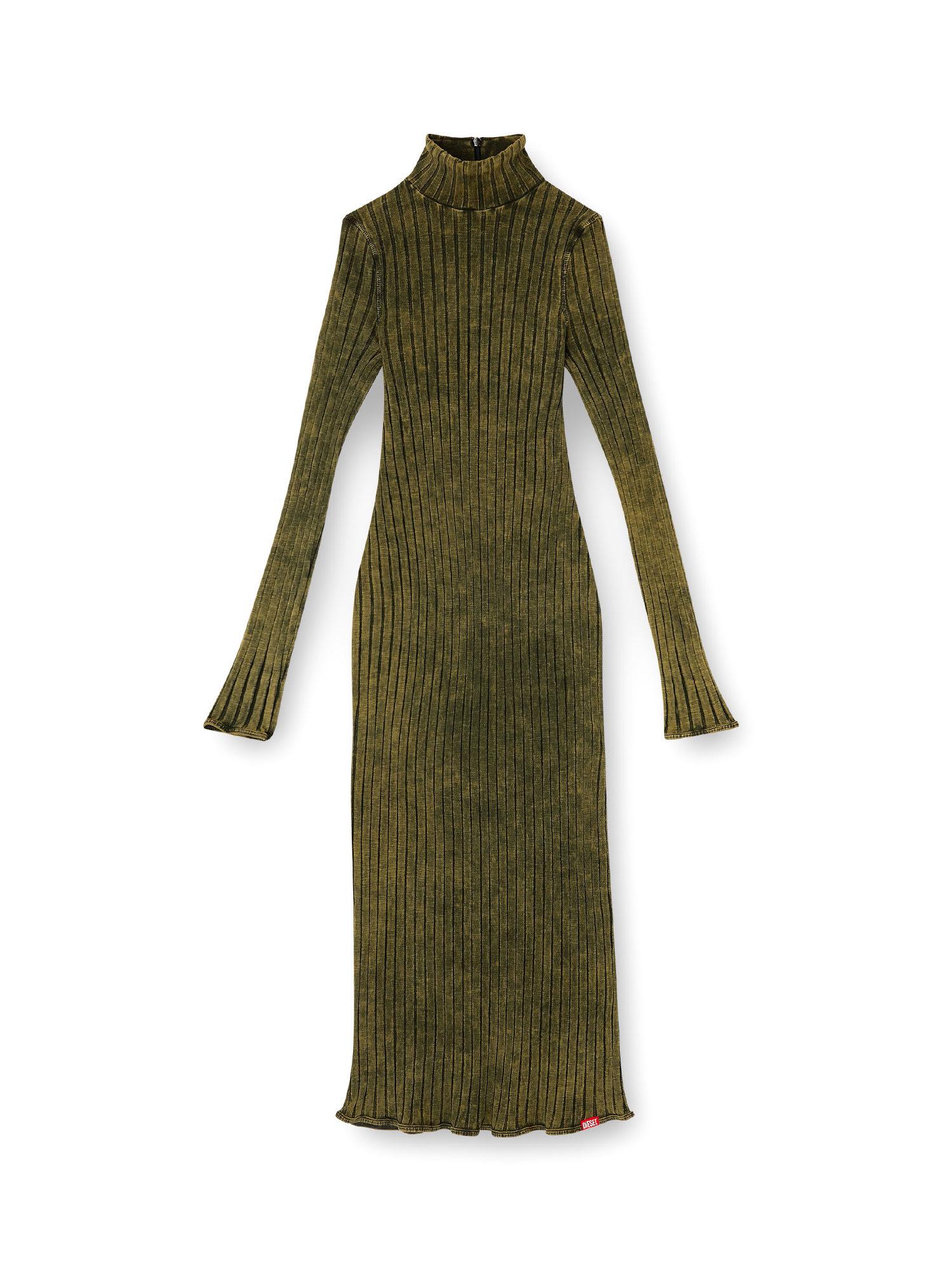 diesel d-wavya stretch cotton midi dress