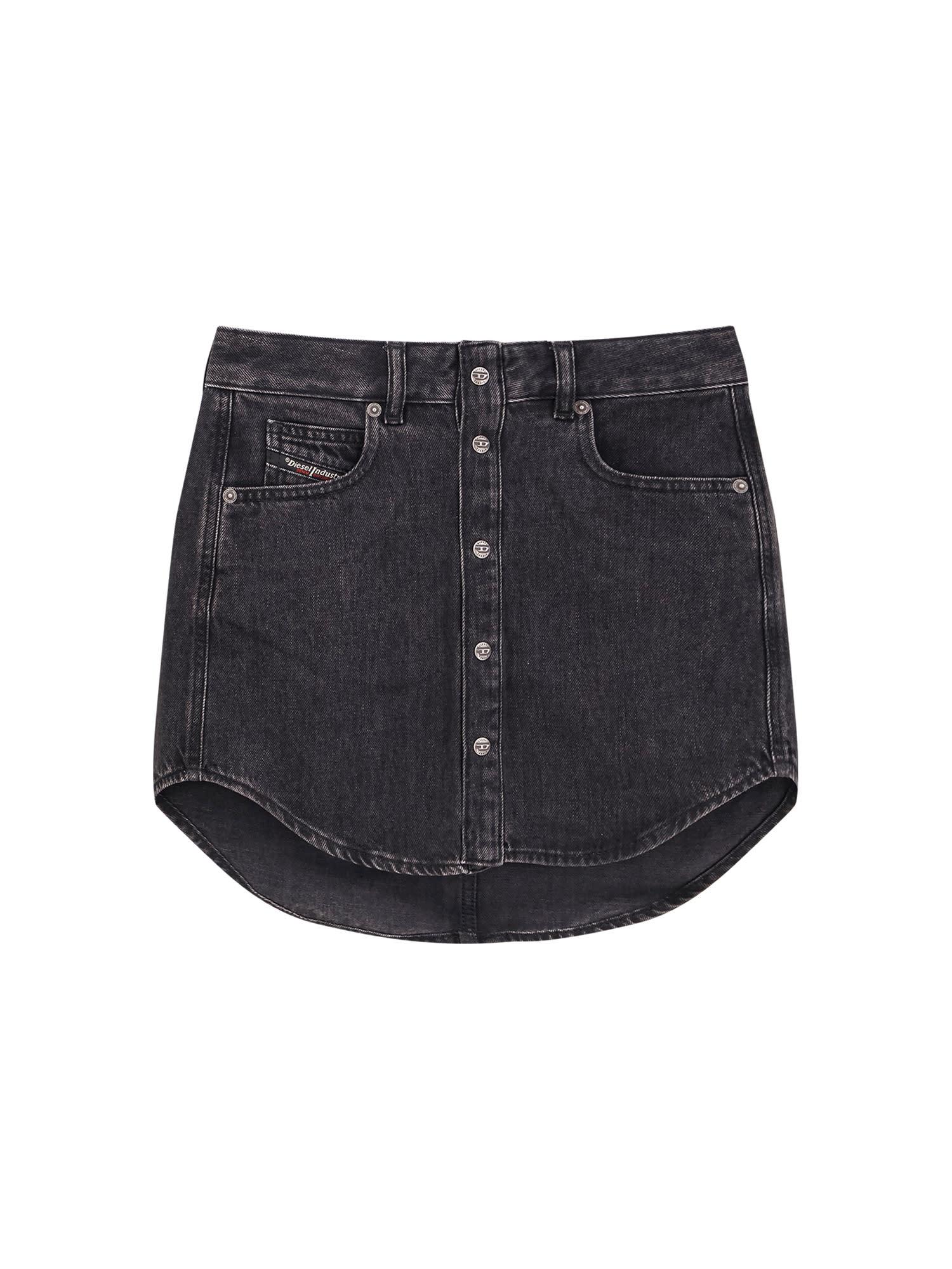 diesel de-ard denim miniskirt