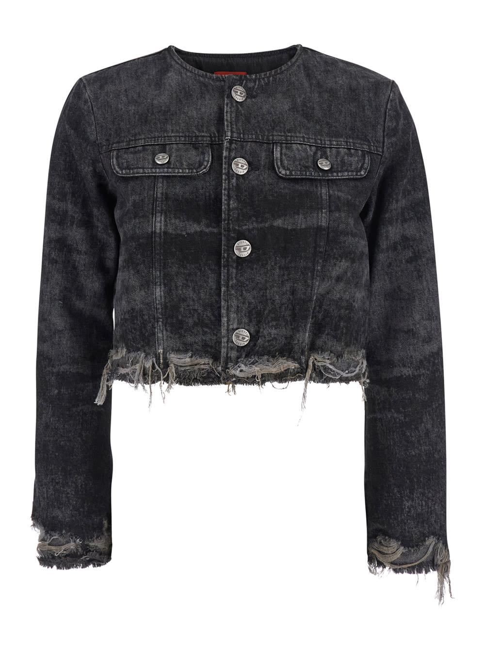 diesel de-graffy-fsh denim jacket