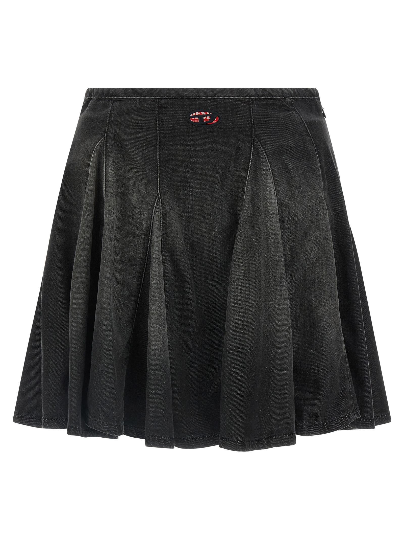 diesel de-spiki-s skirt black - women