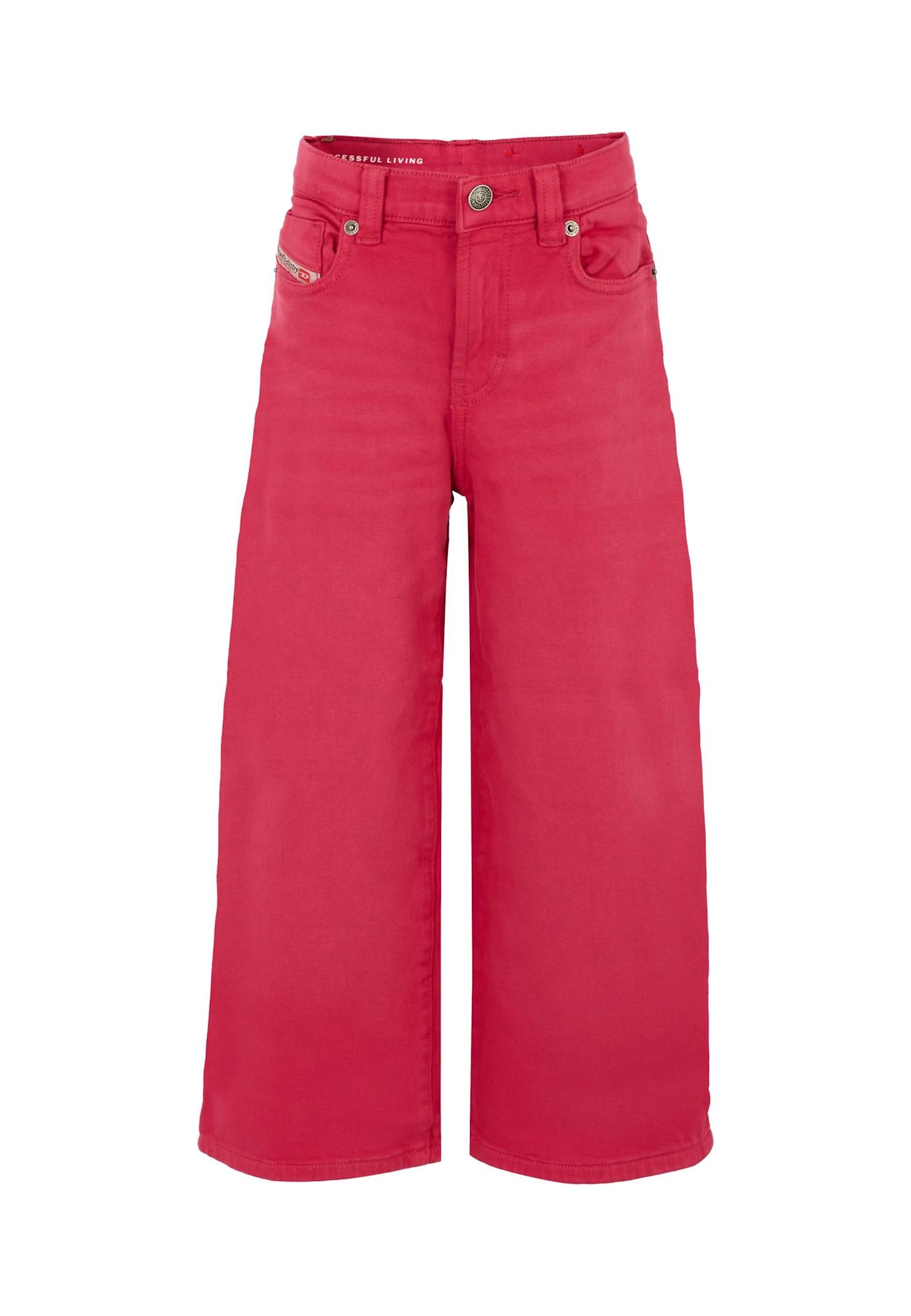 diesel fuchsia trousers for girl with logo