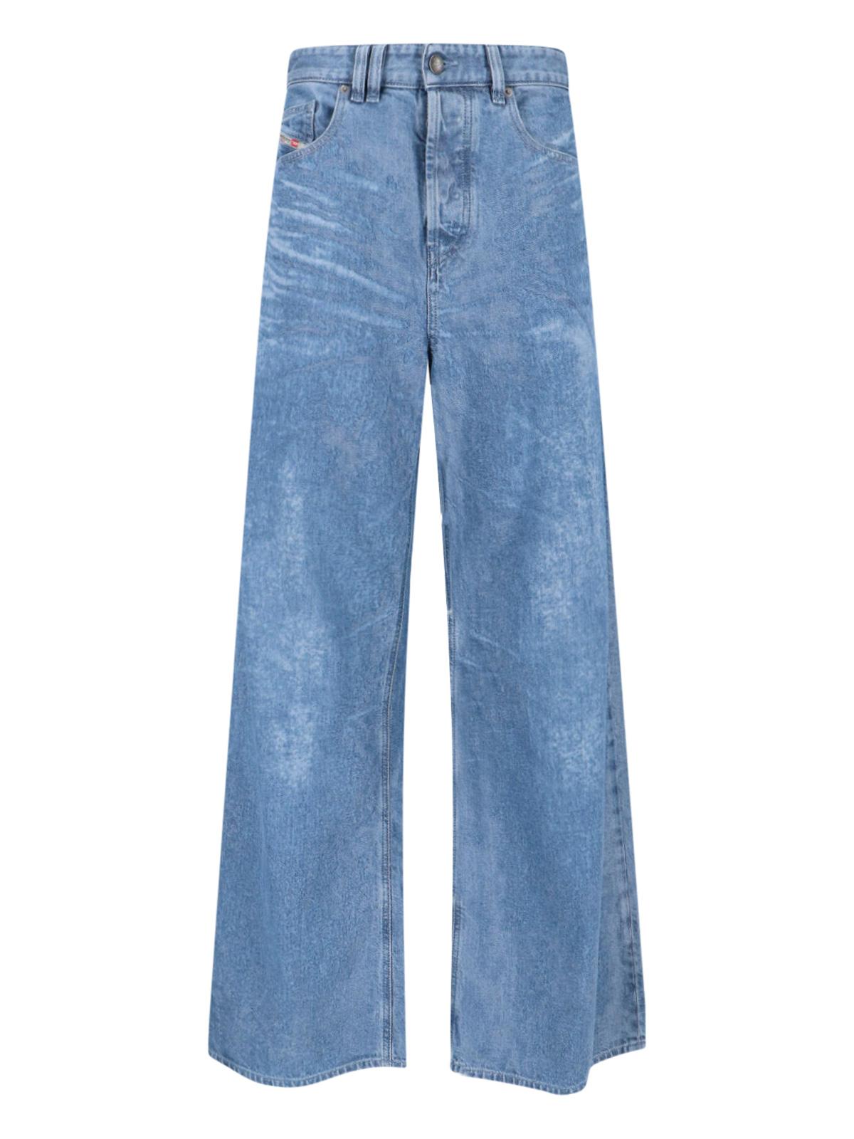 diesel jeans blue cotton - women