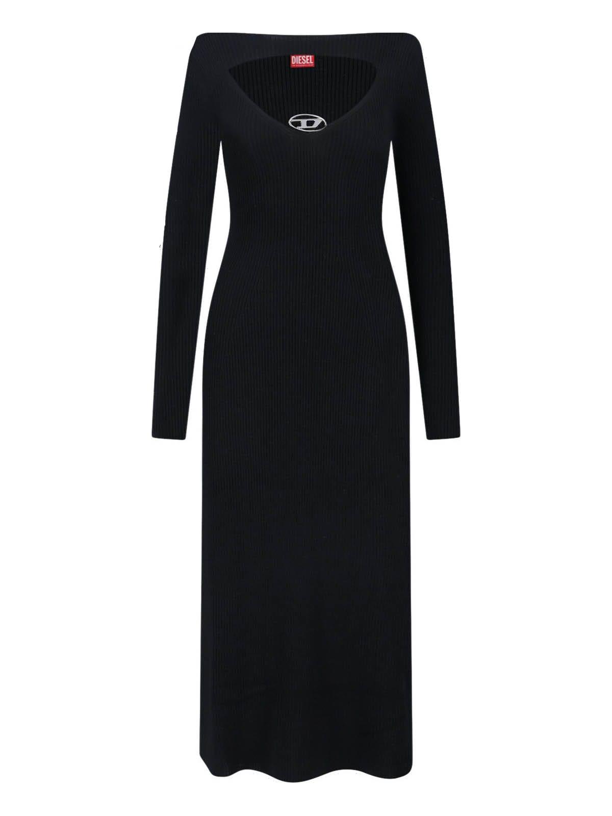 diesel knitted maxi dress