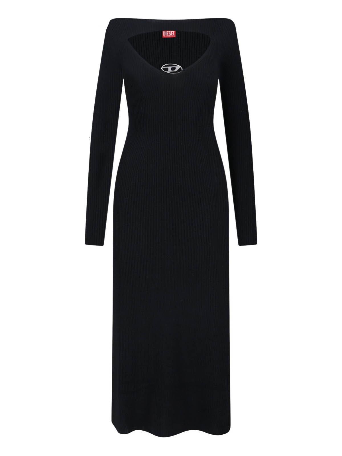 diesel knitted maxi dress