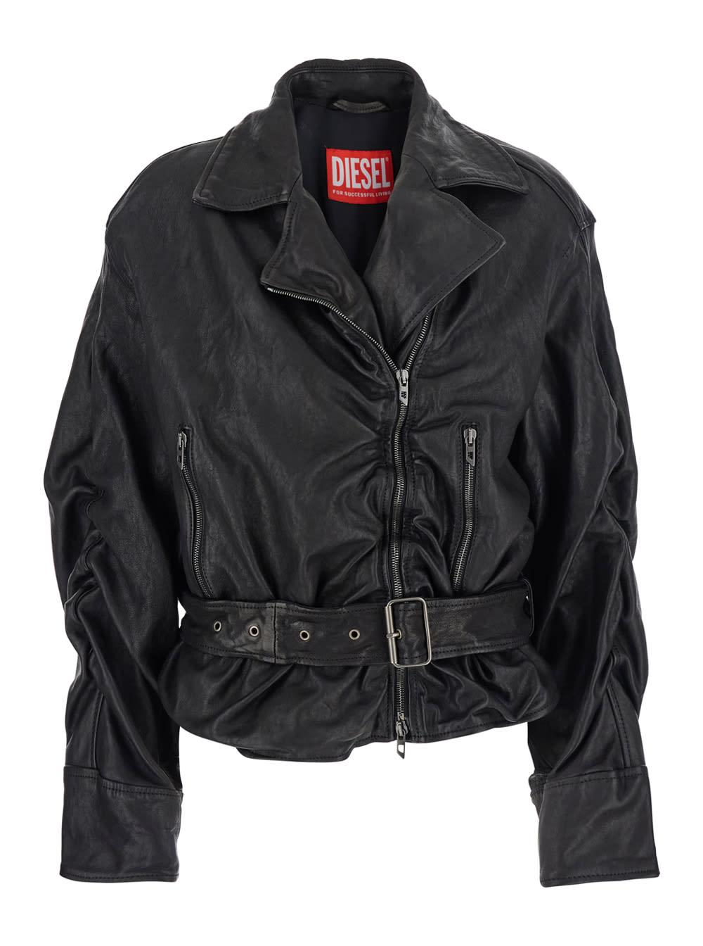 diesel l-oys leather jacket