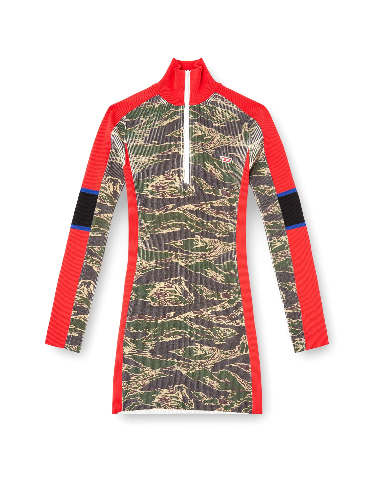 diesel m-camok viscose short dress