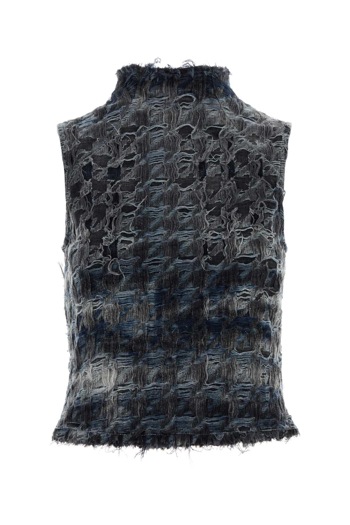 diesel multicolor denim top