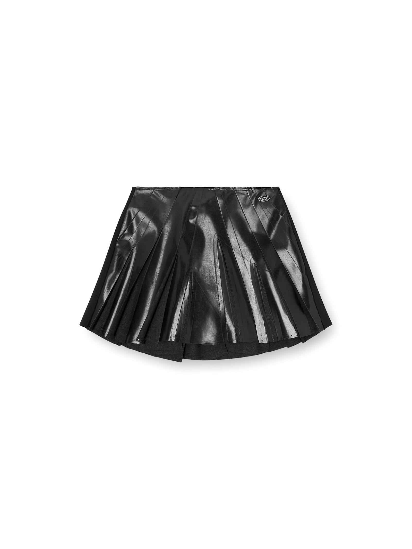 diesel o-zirc-s1 virgin wool blend skirt