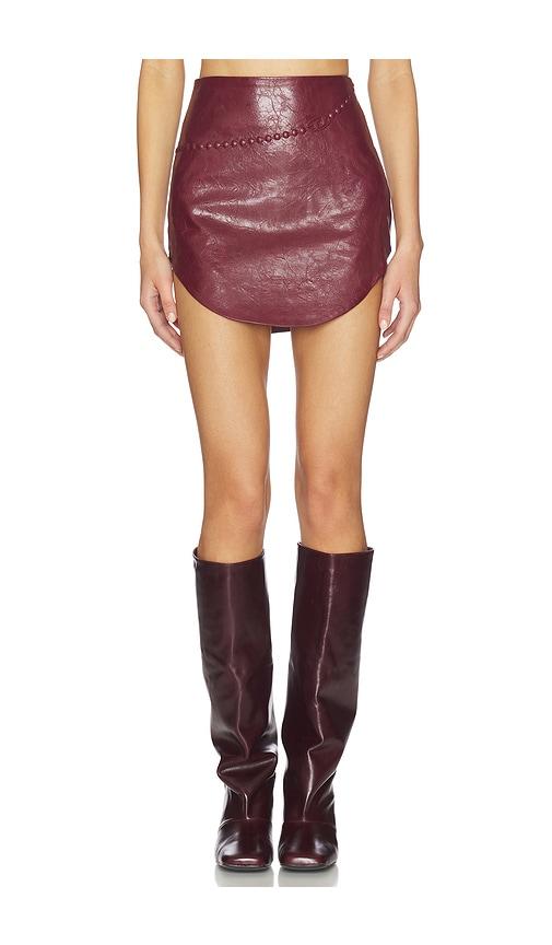 diesel ohara skirt in burgundy.