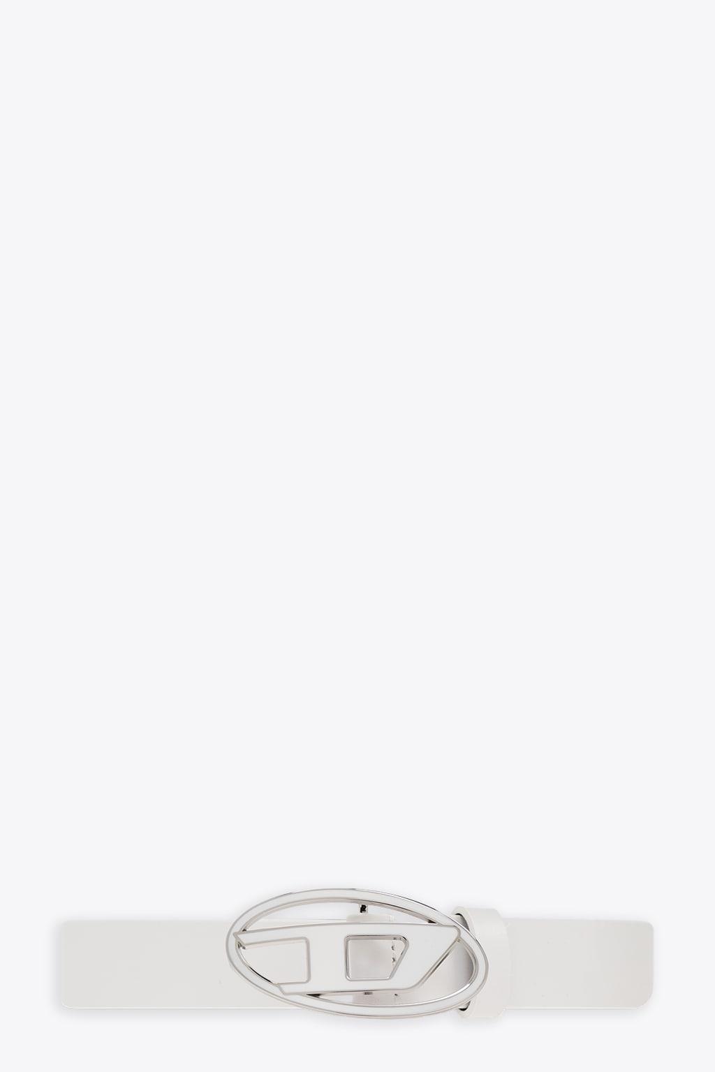 diesel oval d logo b-1dr 25 belt leather belt with oval-d buckle