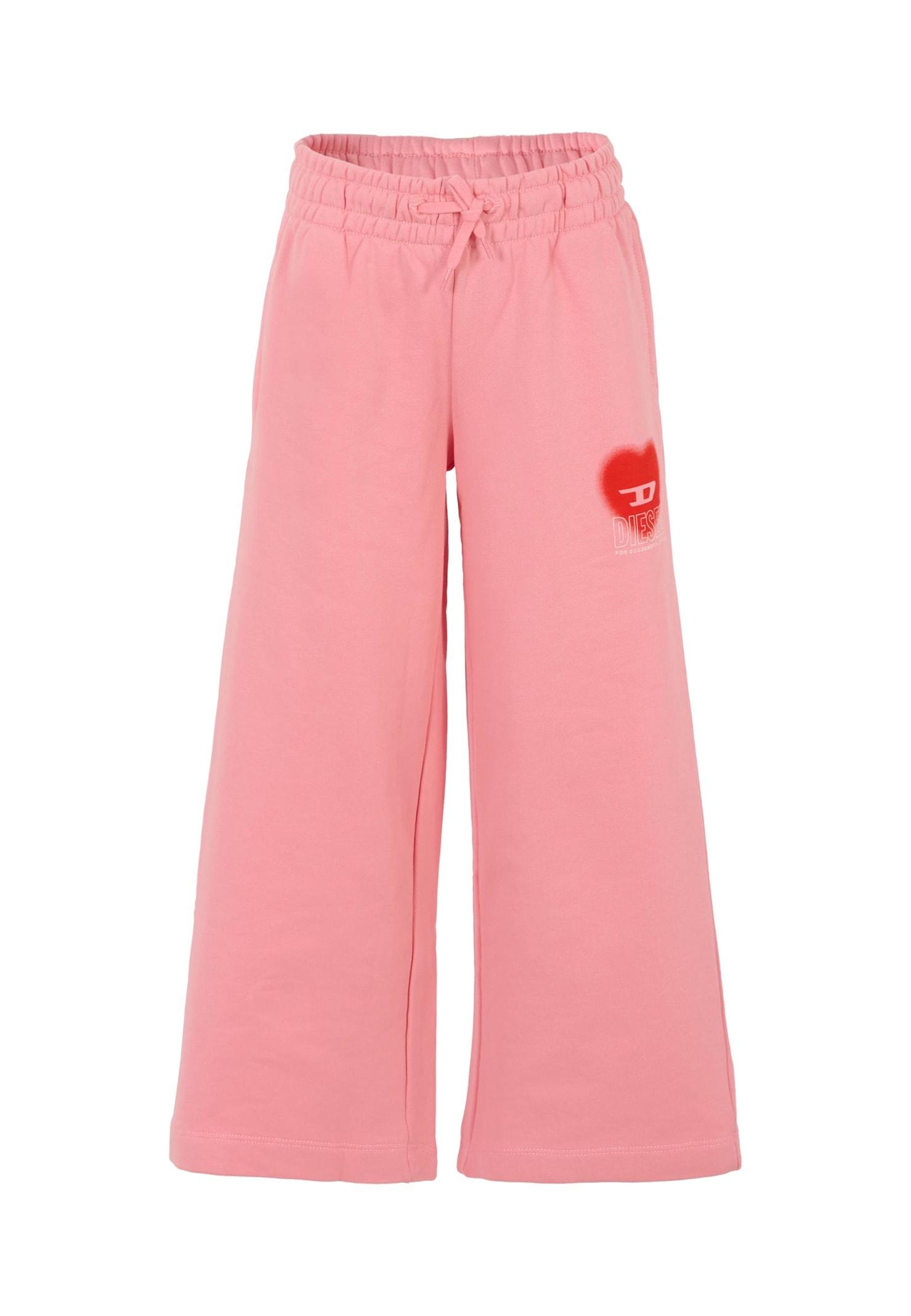 diesel pink trousers for girl with heart