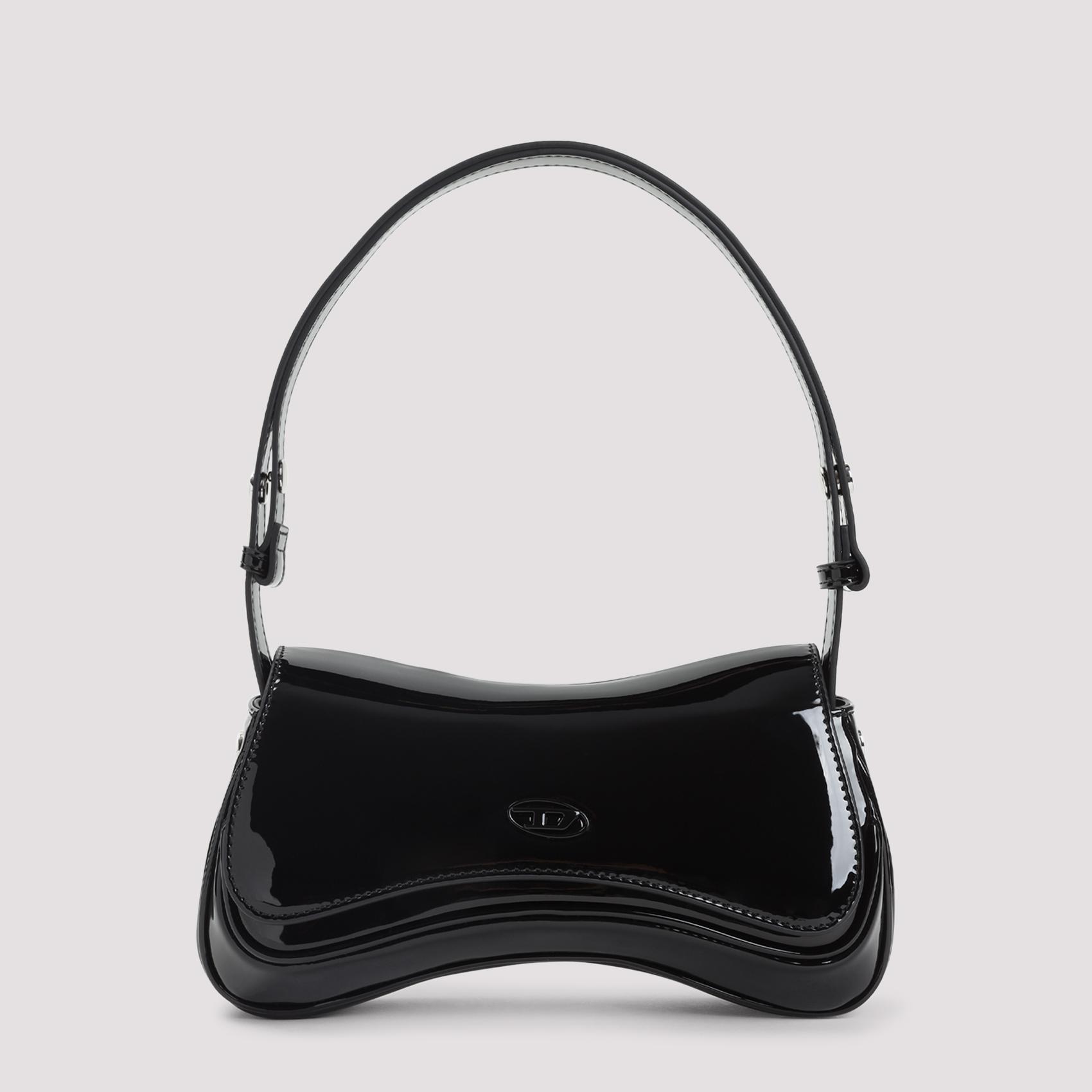 diesel play clutch bag black polyurethane - women