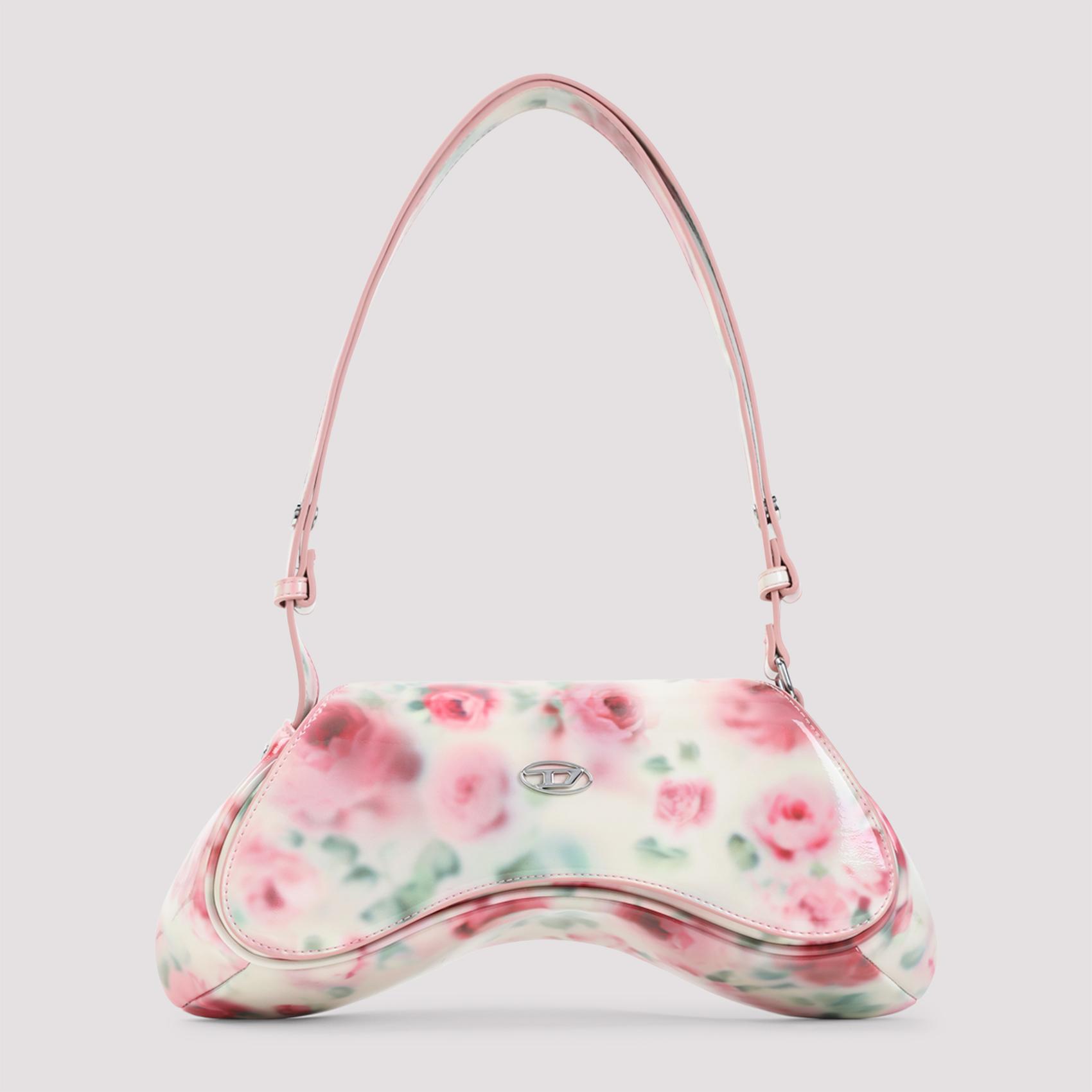 diesel play handbag pink & purple polyurethane bag - women