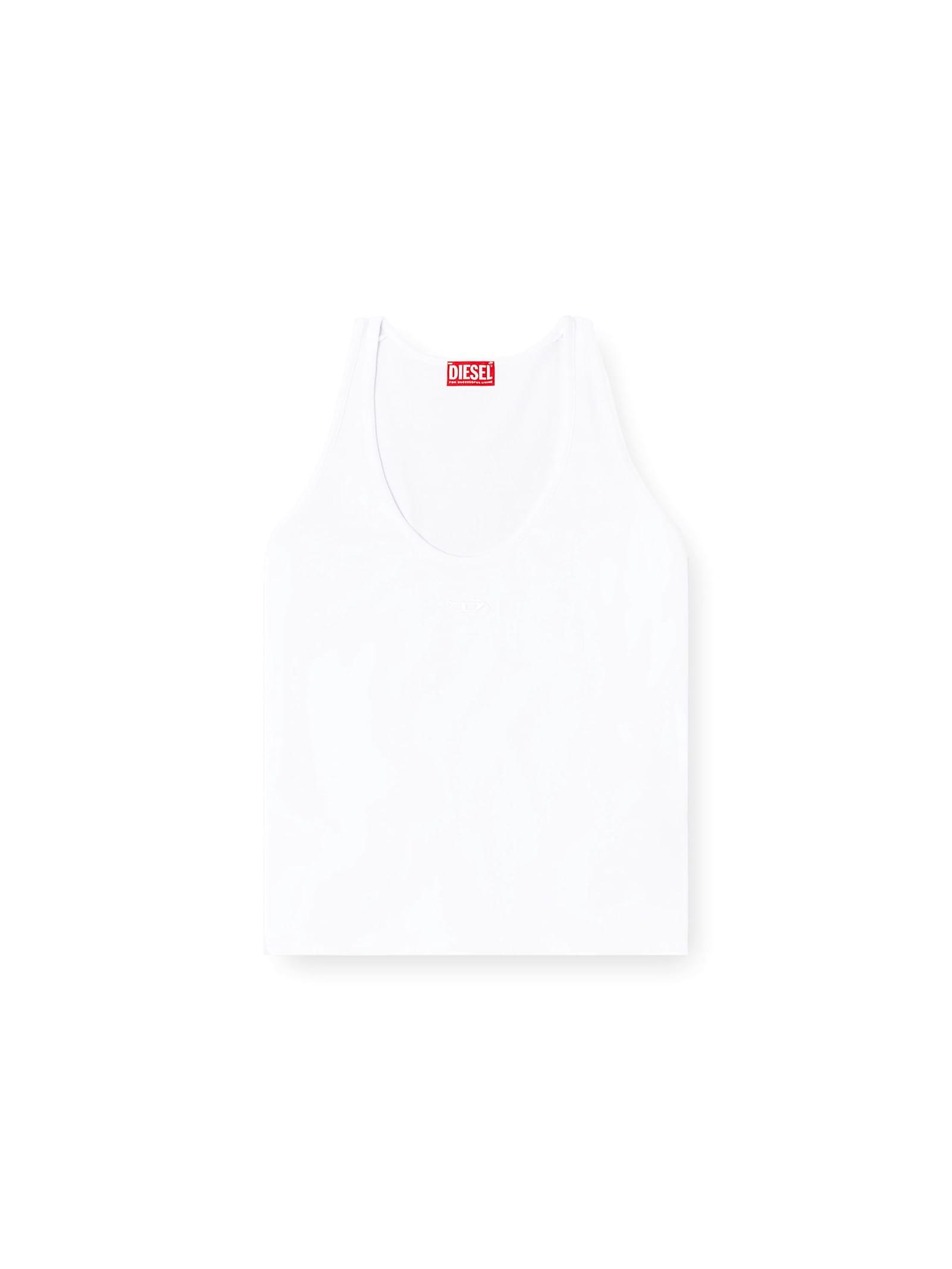 diesel ribbed cotton tank top
